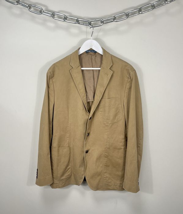 Ralph lauren cream blazer hot sale