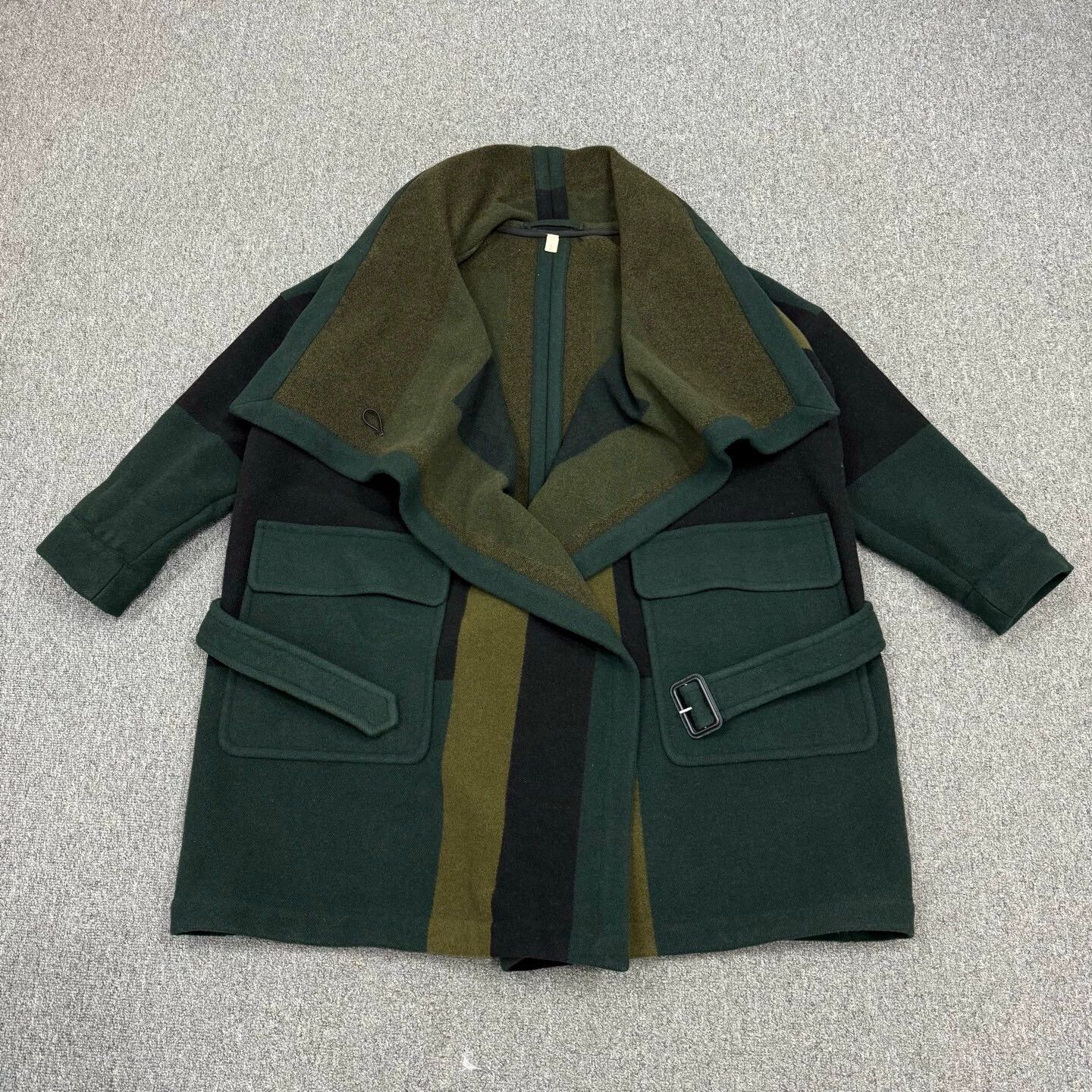 Burberry Burberry color block check wool robe coat S 99 new Size S / US 4 / IT 40 - 1 Thumbnail