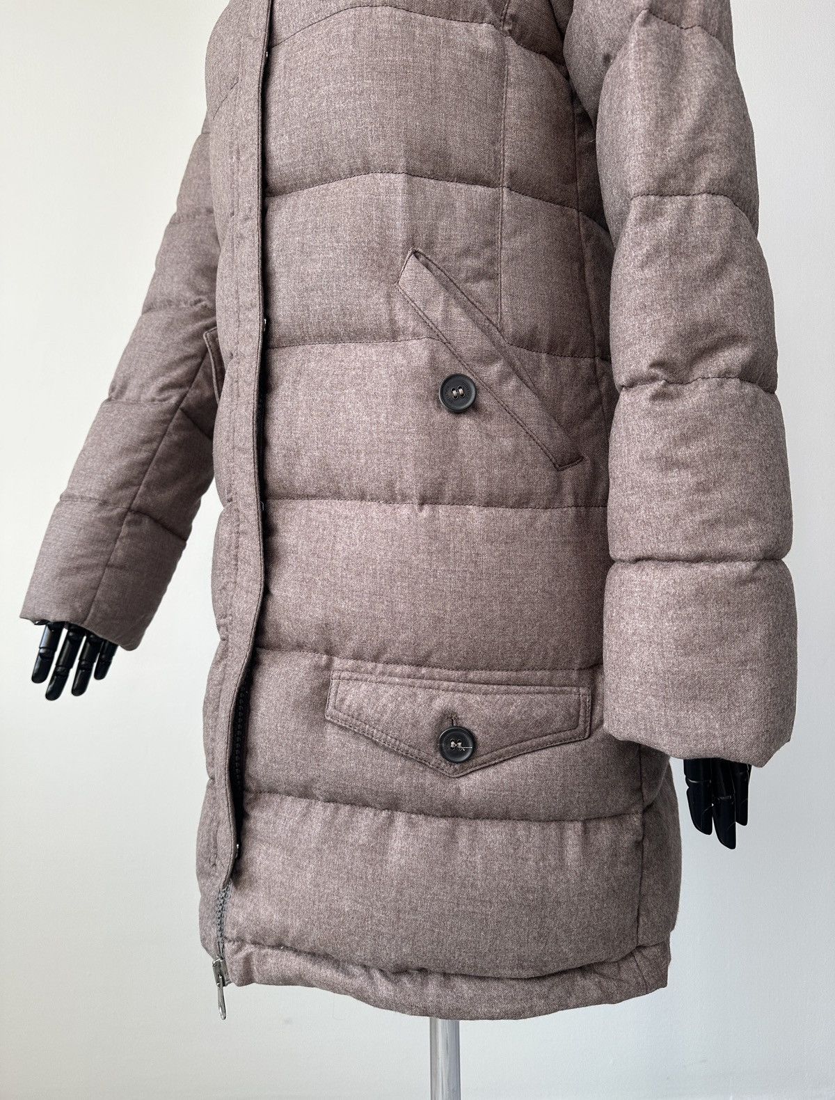 Duvetica DUVETICA Wool Cashmere Goose Down Parka Coat Jacket Women’s Size L / US 10 / IT 46 - 6 Thumbnail
