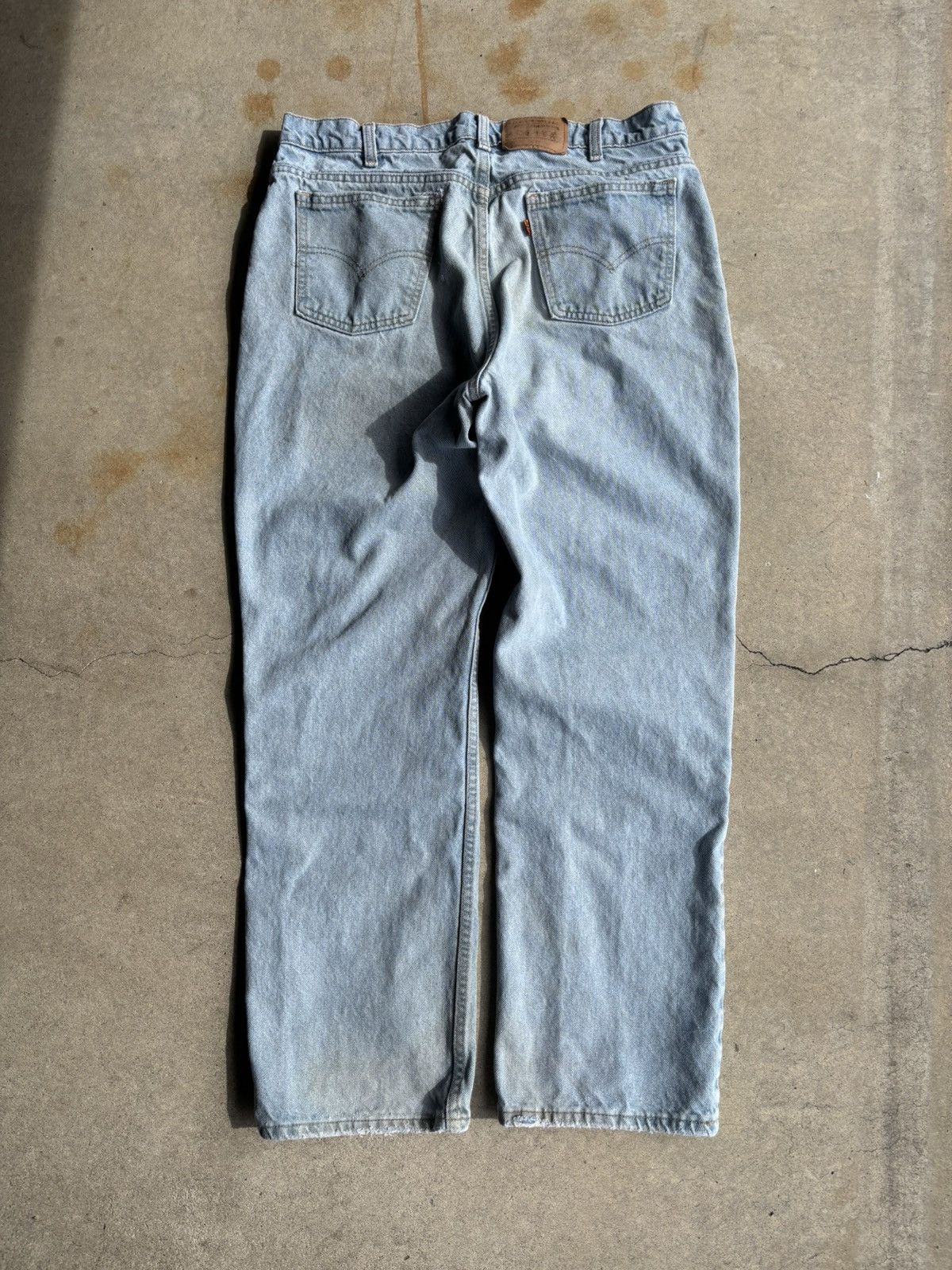Levi's × Levi's Vintage Clothing × Vintage Crazy 90s Levis Orange Tab Baggy Wide Leg Denim Jeans Size US 36 / EU 52 - 1 Thumbnail