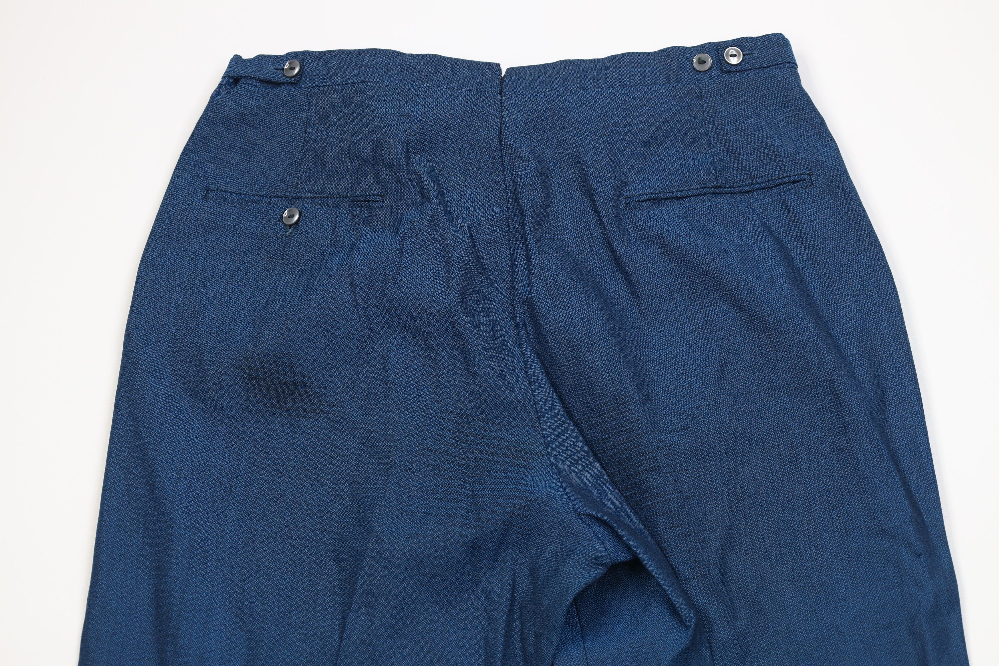 Vintage Vintage 50s Streetwear Gabardine Knit Chino Pants Blue USA Size US 34 / EU 50 - 11 Thumbnail
