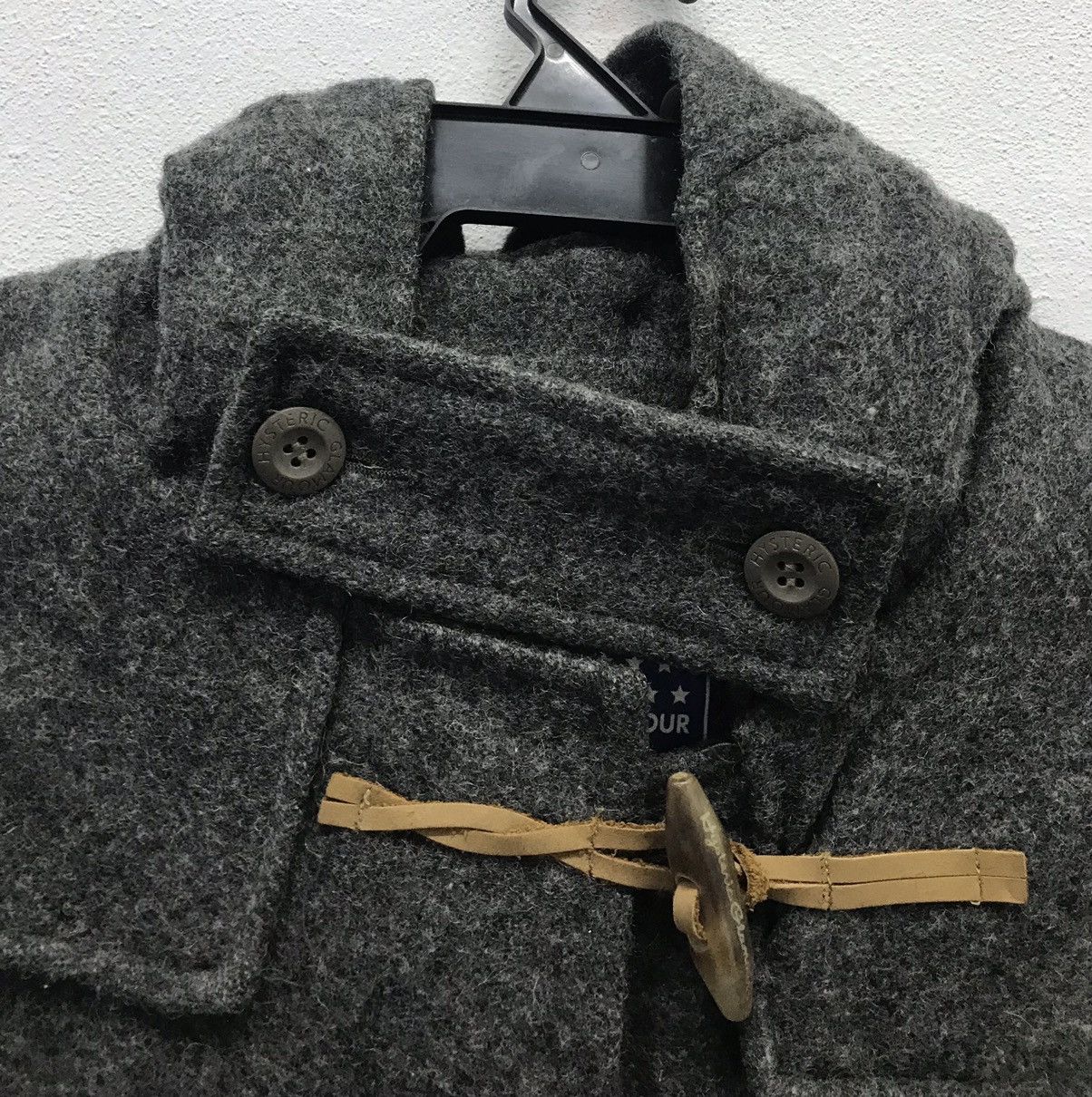 Hysteric Glamour × Japanese Brand VINTAGE HYSTERIC GLAMOUR 69-70 DUFFLE WOOL WITH PATCHES Size US M / EU 48-50 / 2 - 3 Thumbnail