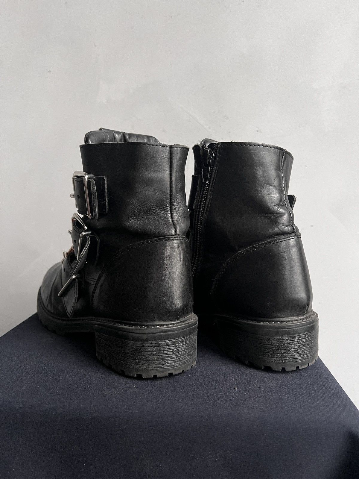 New Rock Opium leather ankle belted boots opium style new rock Size US 7.5 / EU 40-41 - 6 Thumbnail