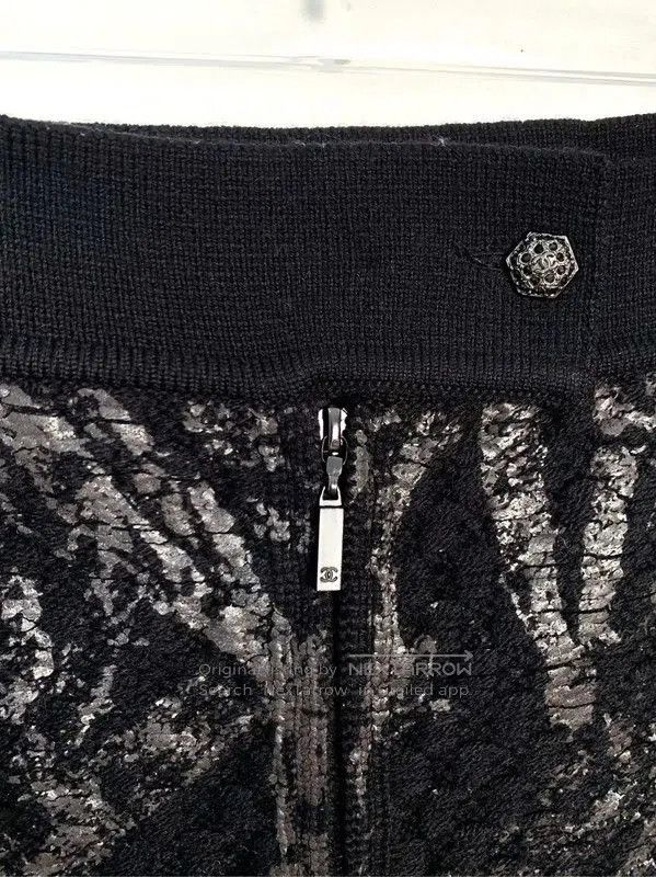 Chanel Chanel Colorblock Cotton Women’s Skirt . Size 23" - 3 Thumbnail
