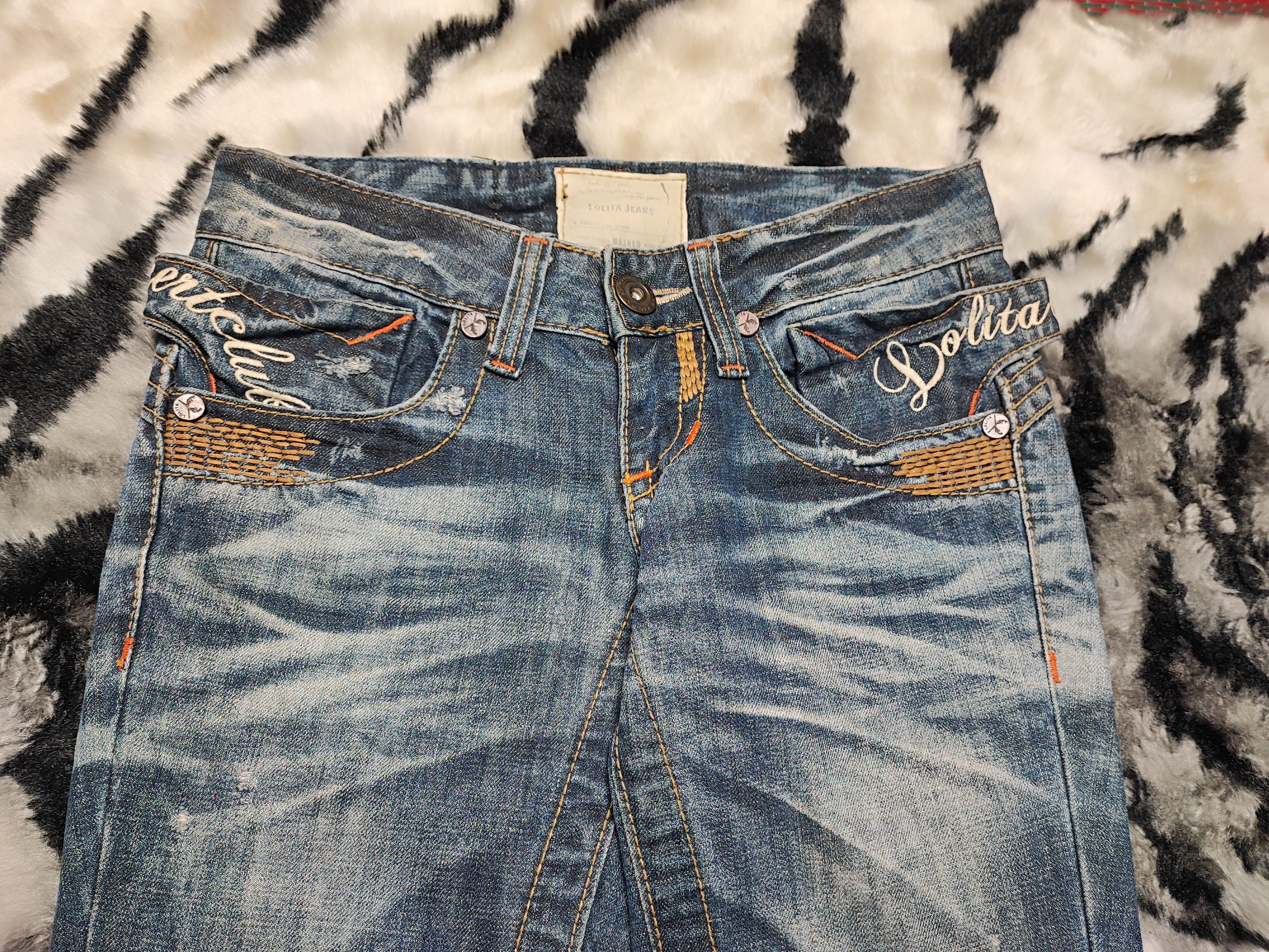 If Six Was Nine Vintage Japanese Flare Lolita Jeans Size 28" / US 6 / IT 42 - 5 Thumbnail