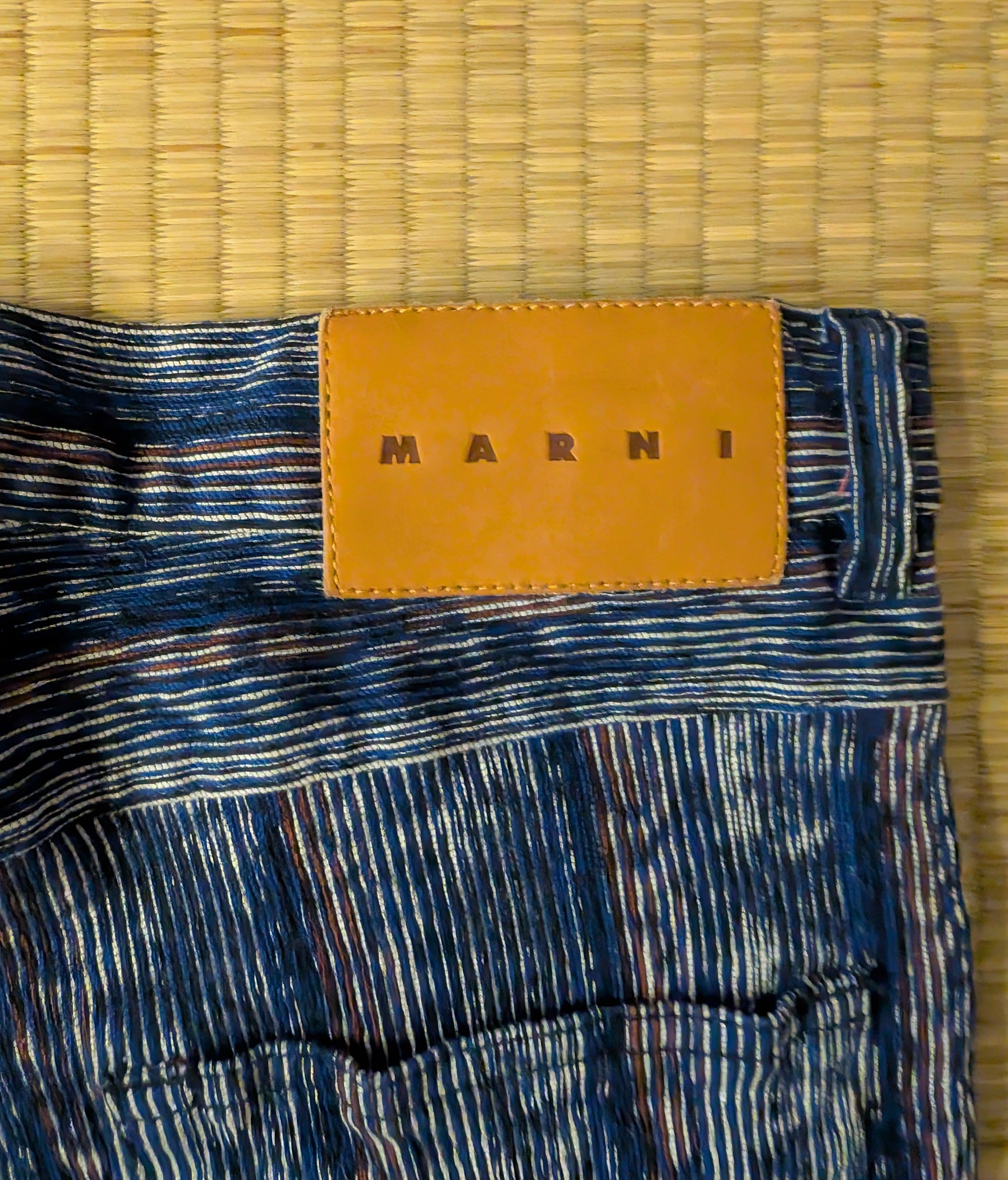 Marni Marni Striped 100% Cotton Flare Bottom Pants Made in Italy Size 24" / US 00 / IT 34 - 5 Thumbnail
