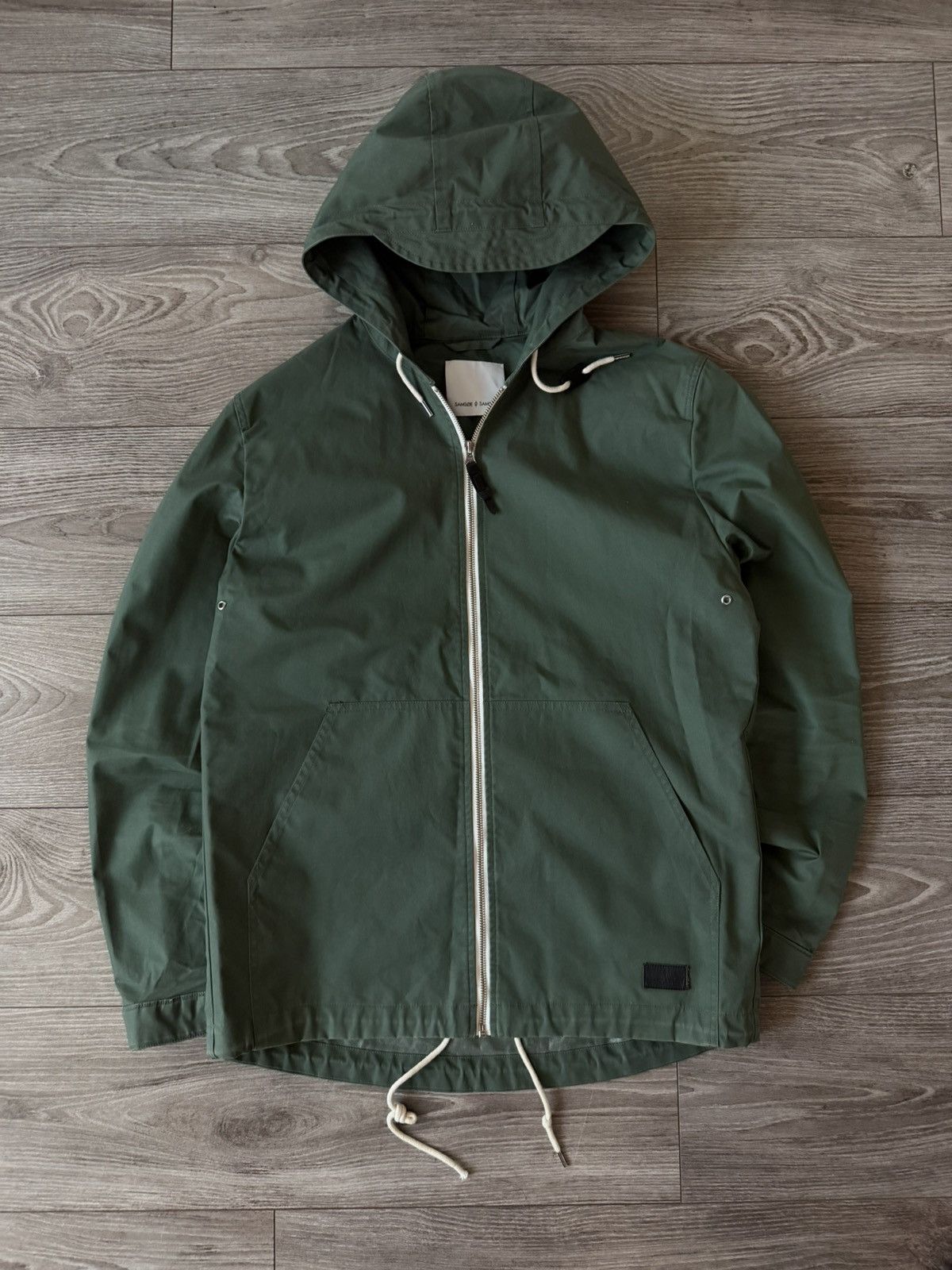 Samsoe Samsoe Samsoe Samsoe Dalgarno Thyme Waxed Waterproof Jacket Size US L / EU 52-54 / 3 - 4 Thumbnail