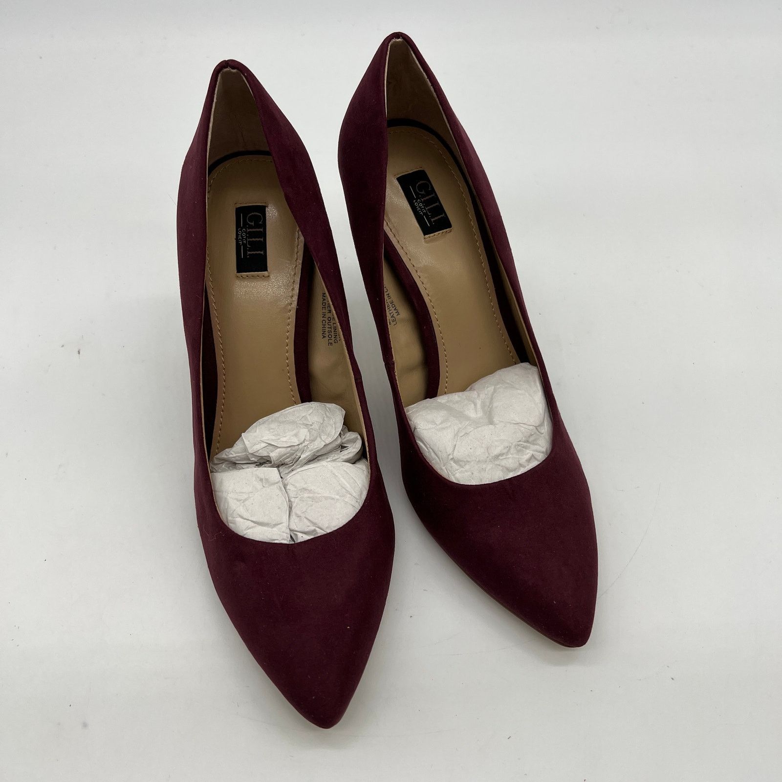 Other G.I.L.I. Women Heel Size 6 M Pointed Toe Pumps Jill Burgundy Size US 6 / IT 36 - 9 Thumbnail