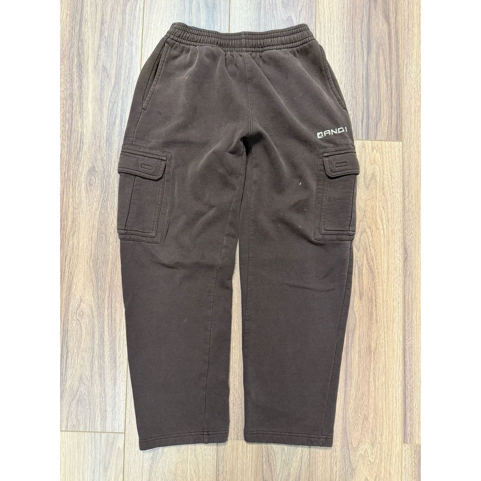 Vintage Vintage AND1 Sweatpants Mens Small (28x28) Brown Y2K Basketb Size US 28 / EU 44 - 1 Thumbnail