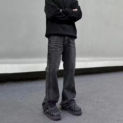 Japanese Brand × Jean Black Opium Stacked Denim Jeans Size US 32 / EU 48 - 3 Thumbnail