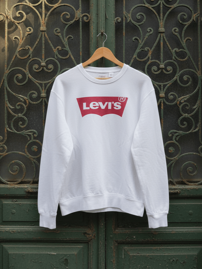 Levi's Levi's Classic Batwing Logo Sweatshirt White Size US L / EU 52-54 / 3 - 1 Thumbnail