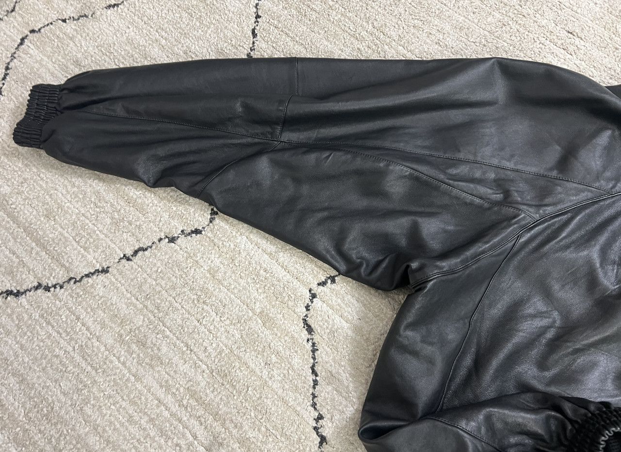 Balenciaga BALENCIAGA B-Sporty Leather Bomber Jacket Size US XL / EU 56 / 4 - 15 Thumbnail