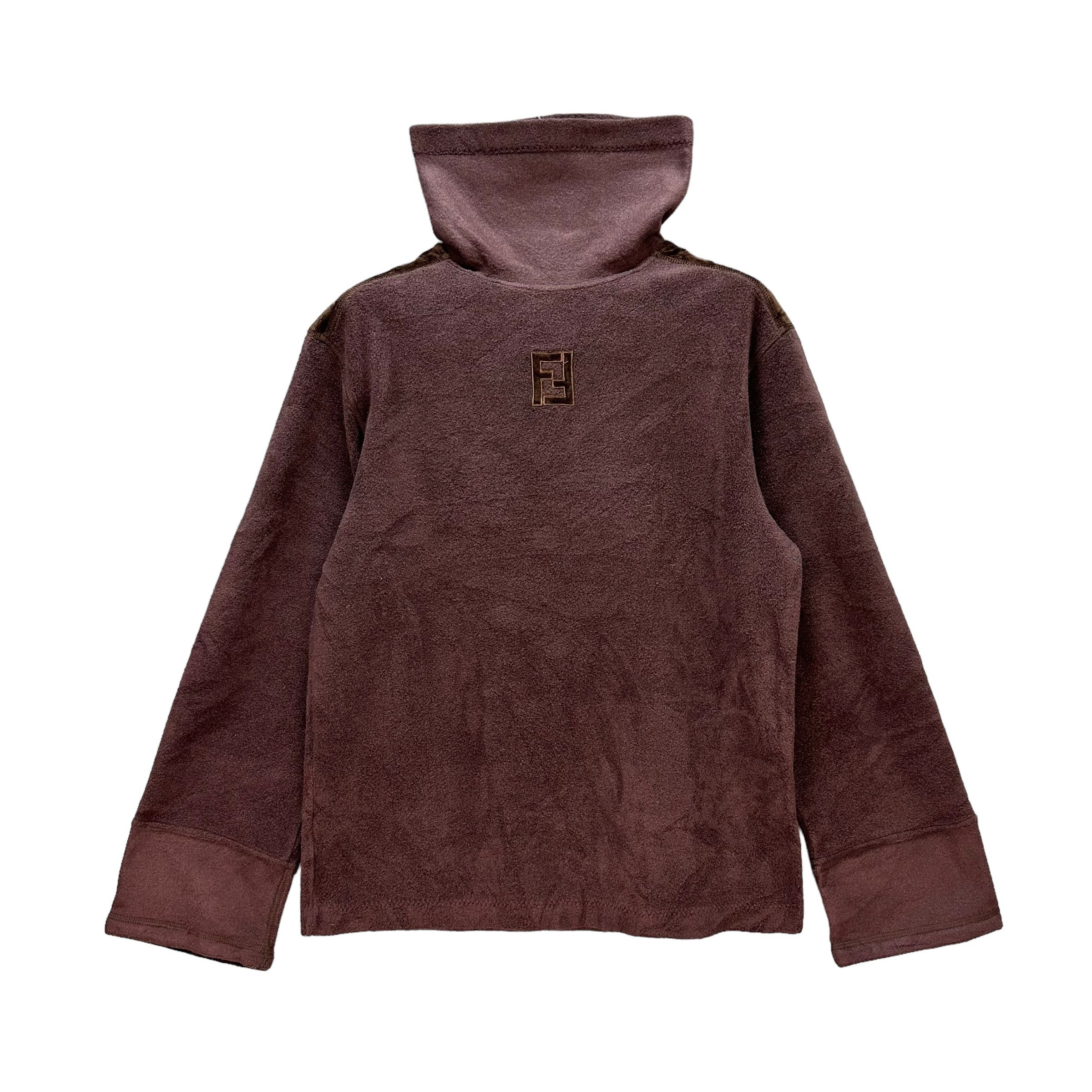 Fendi FENDI Embroidery Center Logo Stand Collar Fleece #9162-64 Size US S / EU 44-46 / 1 - 11 Thumbnail