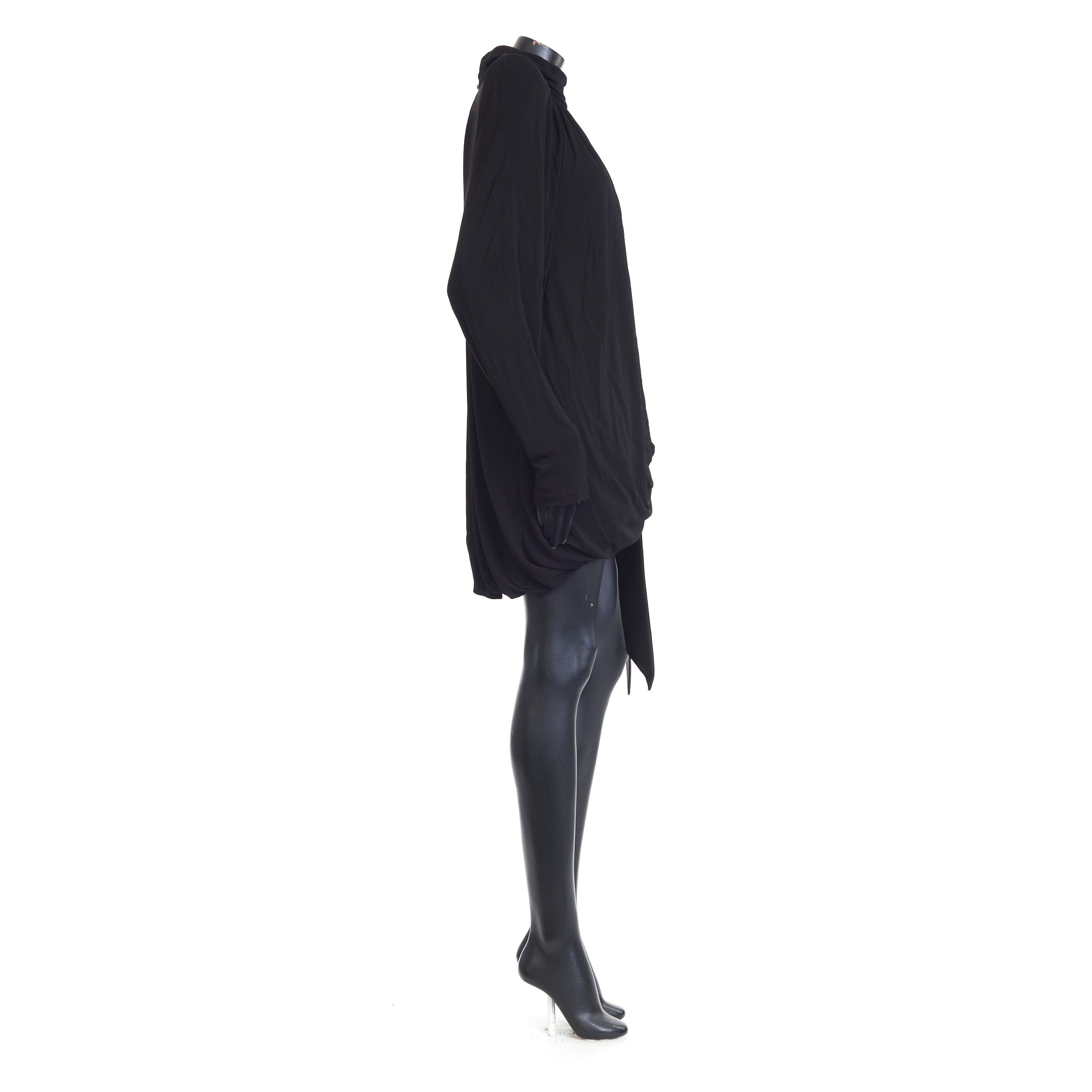 Saint Laurent Paris Draped Dress In Satin Crepe Jersey Size M / US 6-8 / IT 42-44 - 7 Thumbnail
