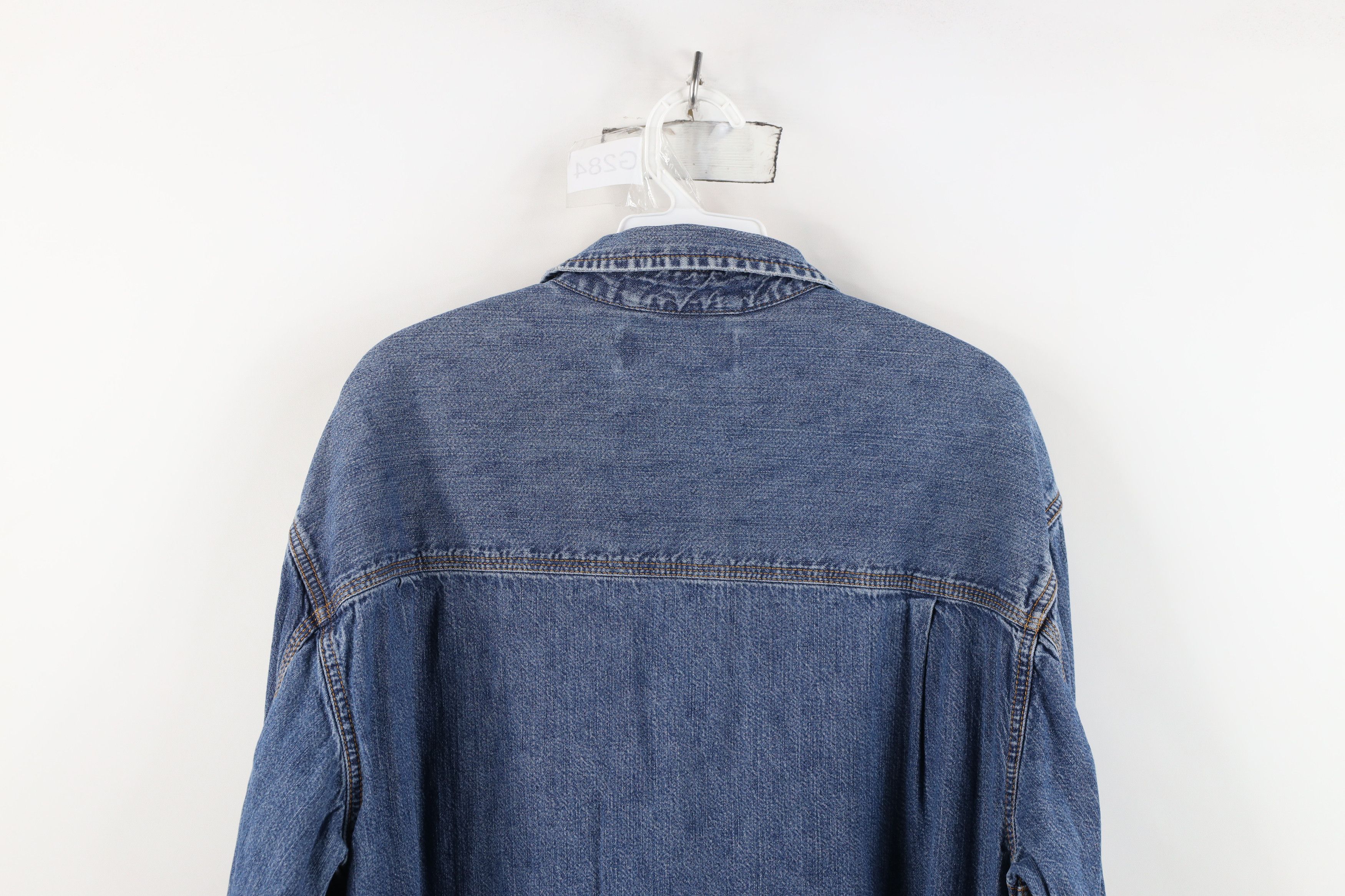 Levi's Vintage Y2K 2003 Levis Collared Denim Jean Button Shirt Size US L / EU 52-54 / 3 - 14 Thumbnail