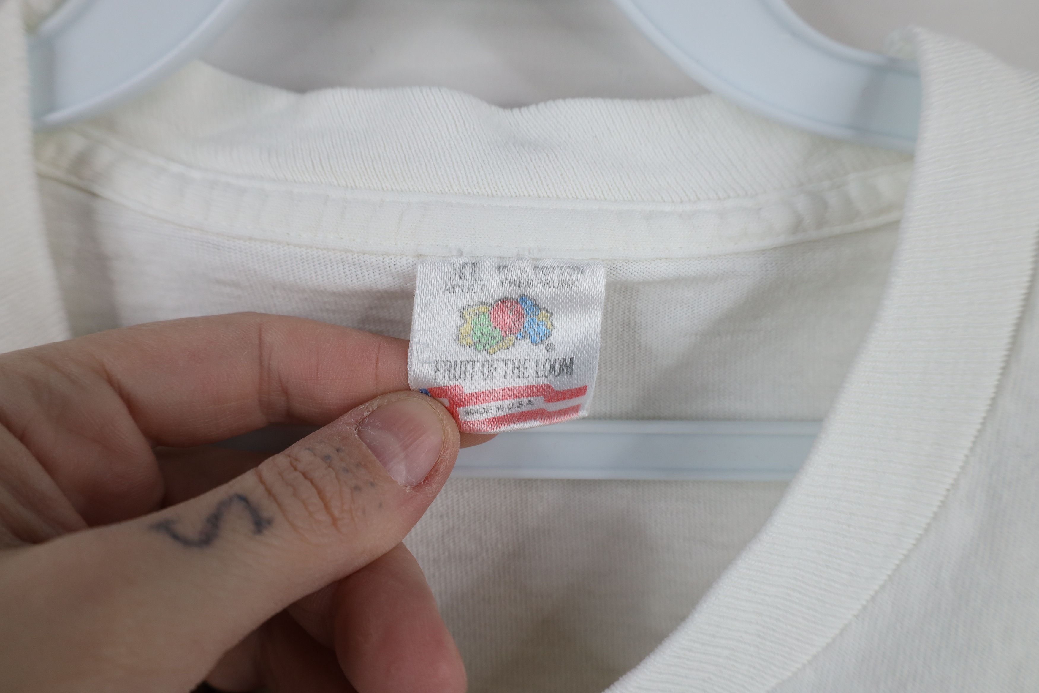 Vintage Vintage 90s Streetwear A Wish Wishbone T-Shirt White USA Size US XL / EU 56 / 4 - 7 Thumbnail