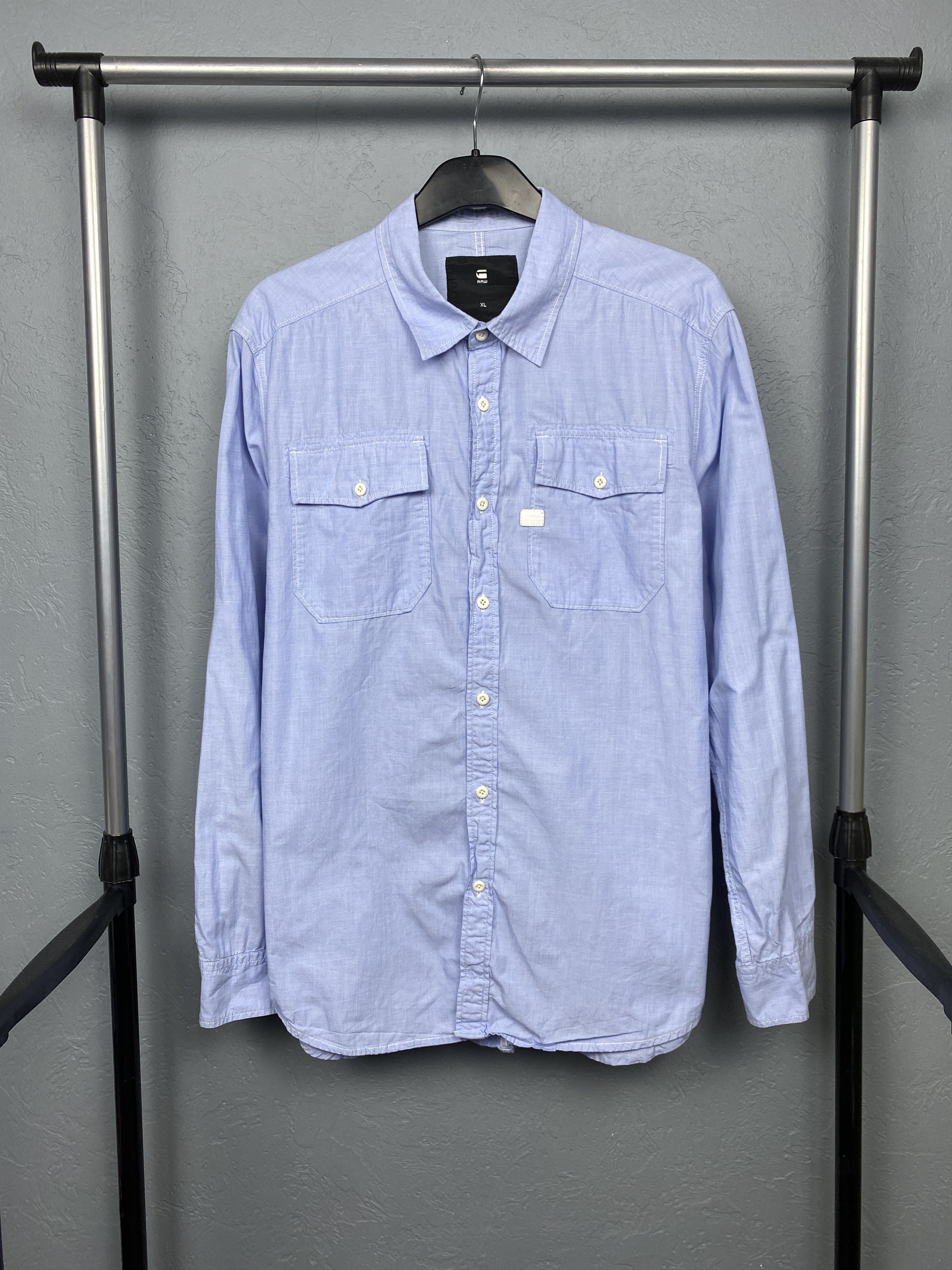 G-Star G Star Raw Vintage Mens Landoh Long Sleeve Shirt Size US XL / EU 56 / 4 - 1 Thumbnail