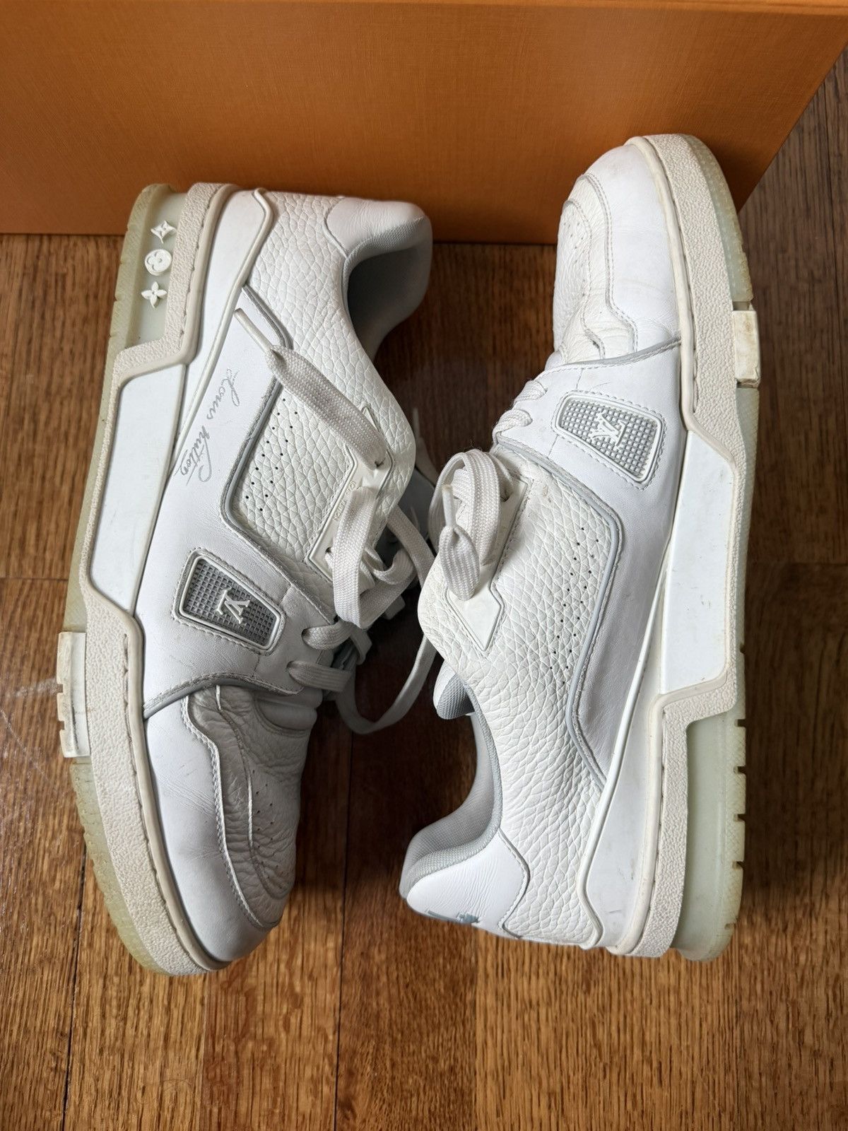 Louis Vuitton Louis Vuitton Trainers White Size US 12 / EU 45 - 3 Thumbnail