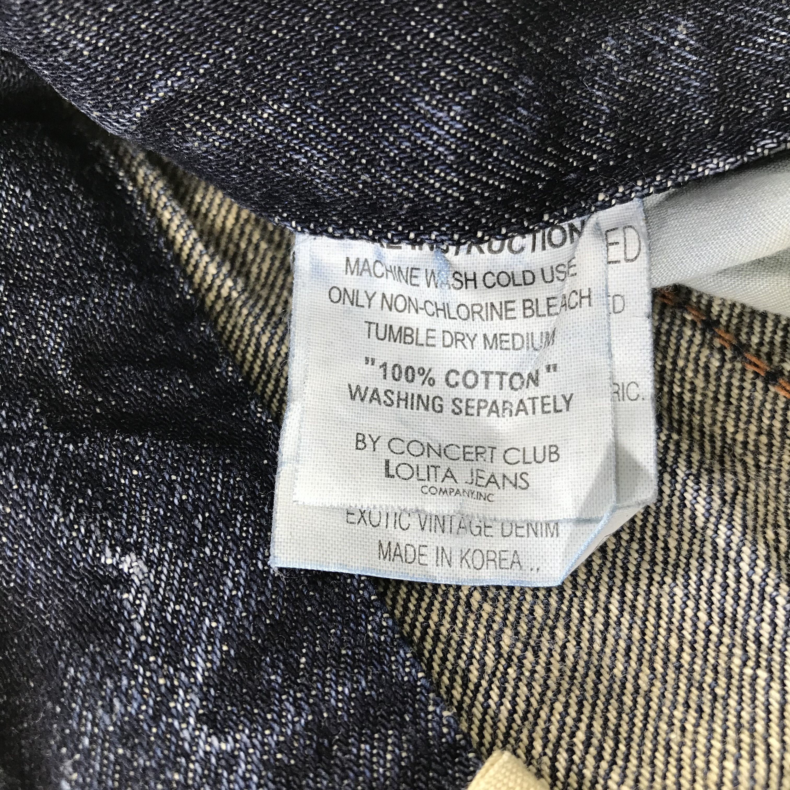 Japanese Brand Yoshitomo Nara Lolita Jeans Zipper Pocket Faded Blue Denim Size US 32 / EU 48 - 14 Thumbnail