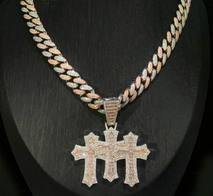 Designer × Japanese Brand Cuban Link Chain Two Tone chain Size ONE SIZE - 1 Thumbnail