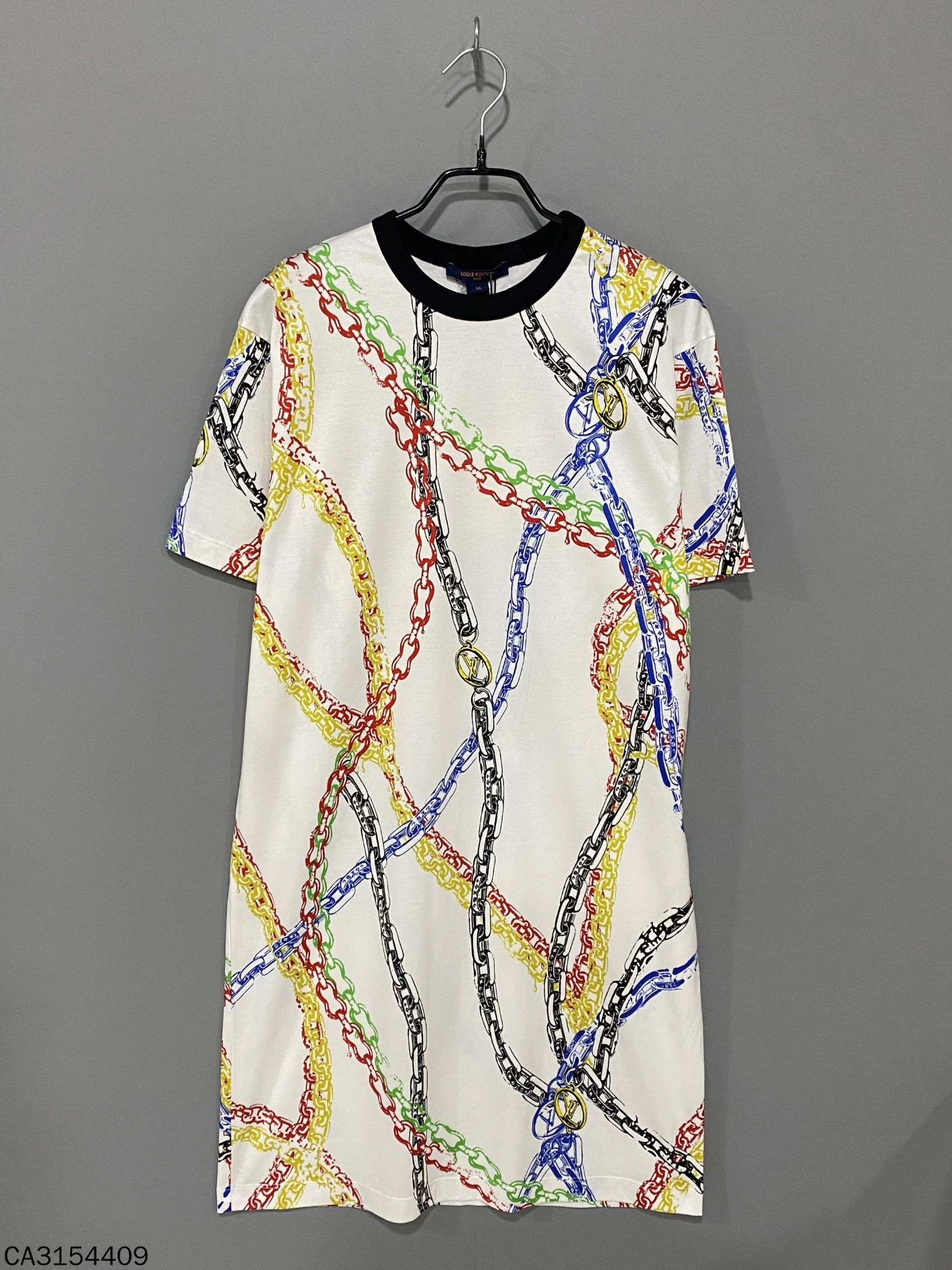 Louis Vuitton LV short sleeve chain print dress M Size M / US 6-8 / IT 42-44 - 1 Thumbnail