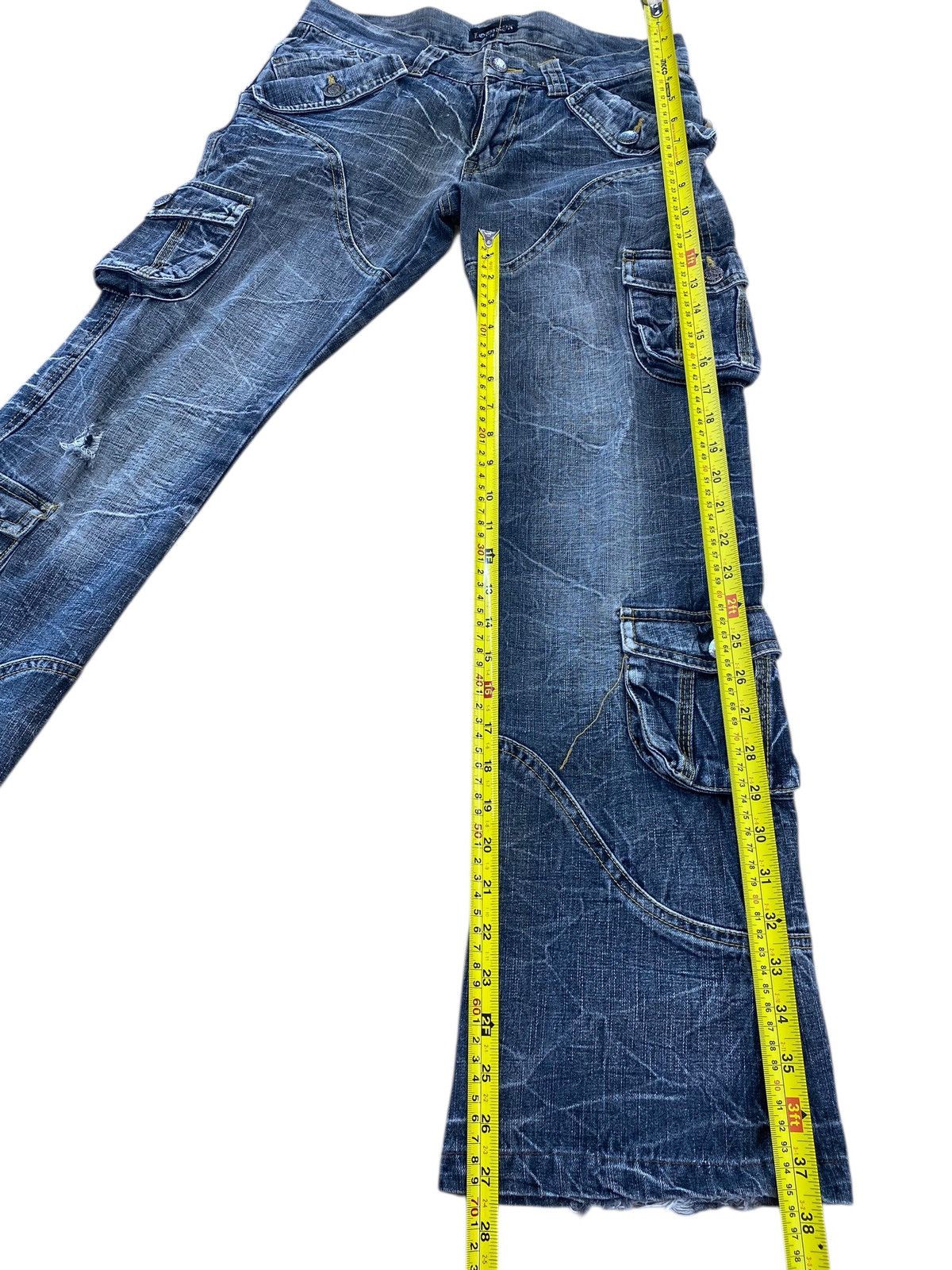 LOWBOX Lowbox Blue Cargo Denim Unique Design and Multiple Pockets Size US 30 / EU 46 - 8 Thumbnail