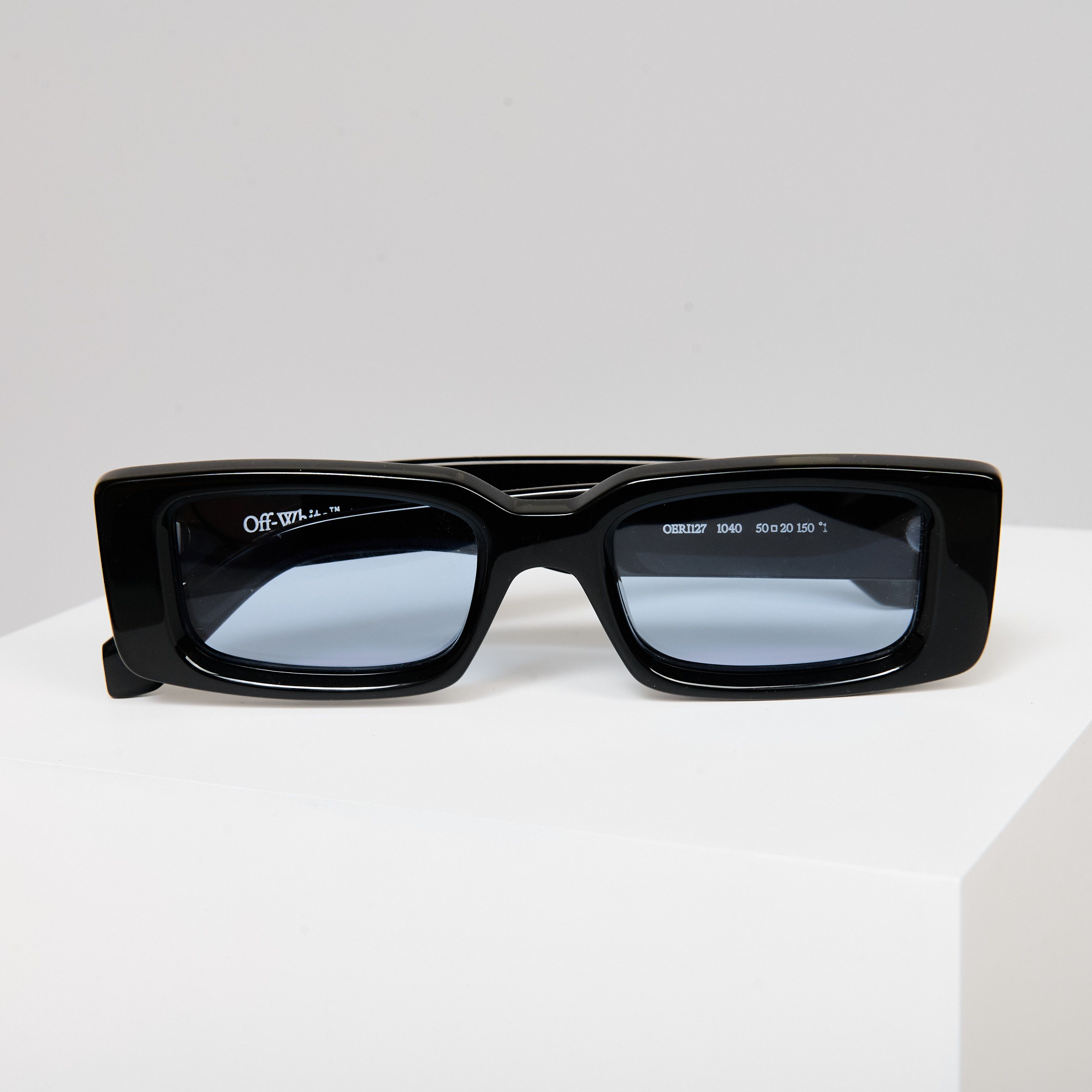 Off-White OFF WHITE Arthur Sunglasses BLACK/BLUE Size ONE SIZE - 7 Thumbnail