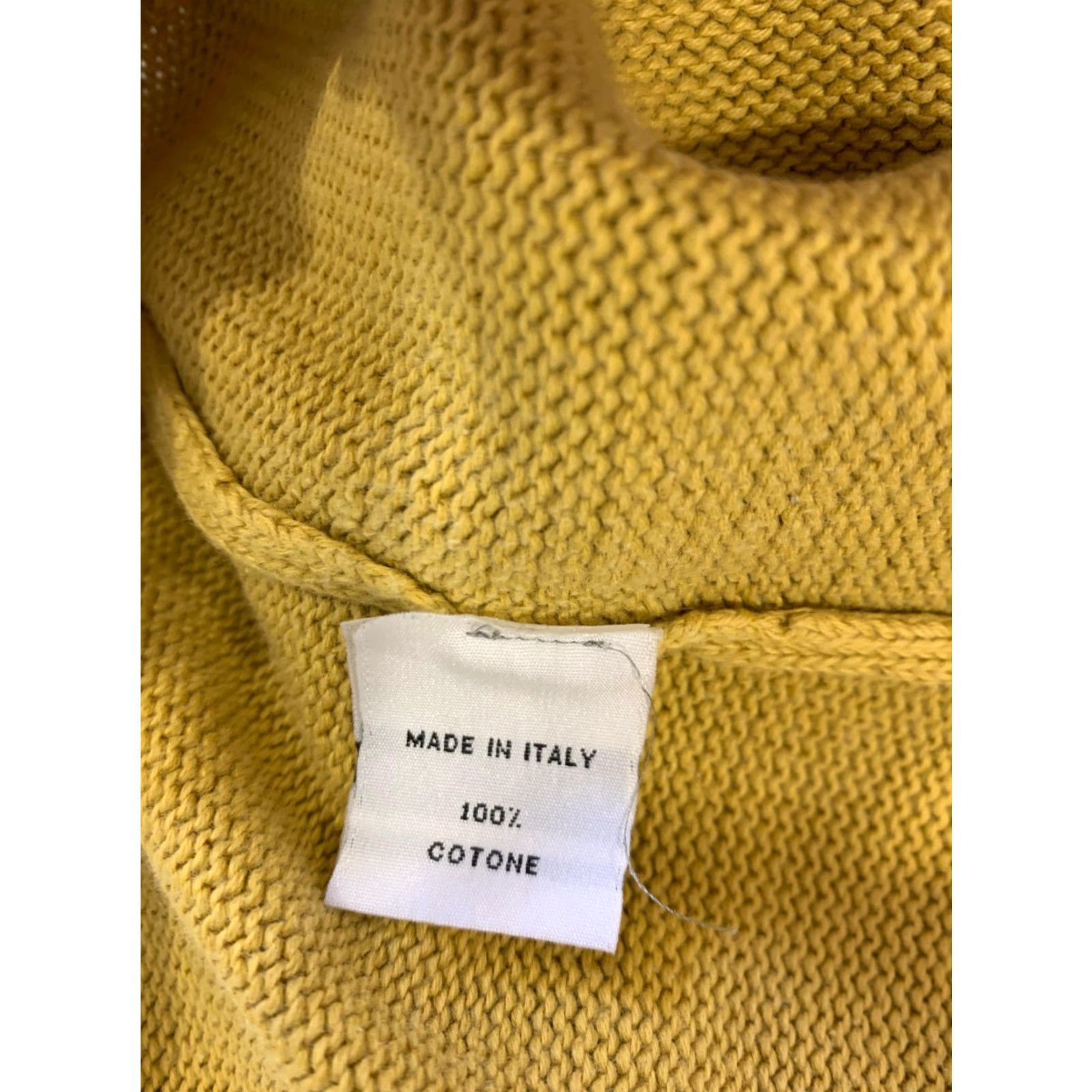 Vintage FERDY Men’s V-Neck Sweater Mustard Yellow 2XL Cotton Made in Italy Pullover Mens Size US XXL / EU 58 / 5 - 4 Thumbnail