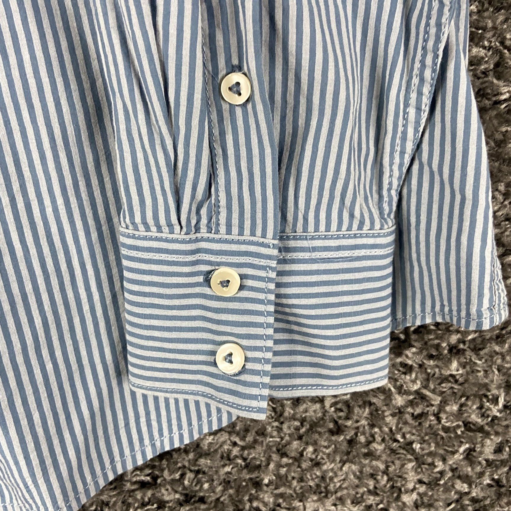 Tommy Bahama VINTAGE? No. Tommy Bahama Shirt Men Long Sleeve L Blue Striped Button-Up Casual Shirt Size US L / EU 52-54 / 3 - 3 Thumbnail