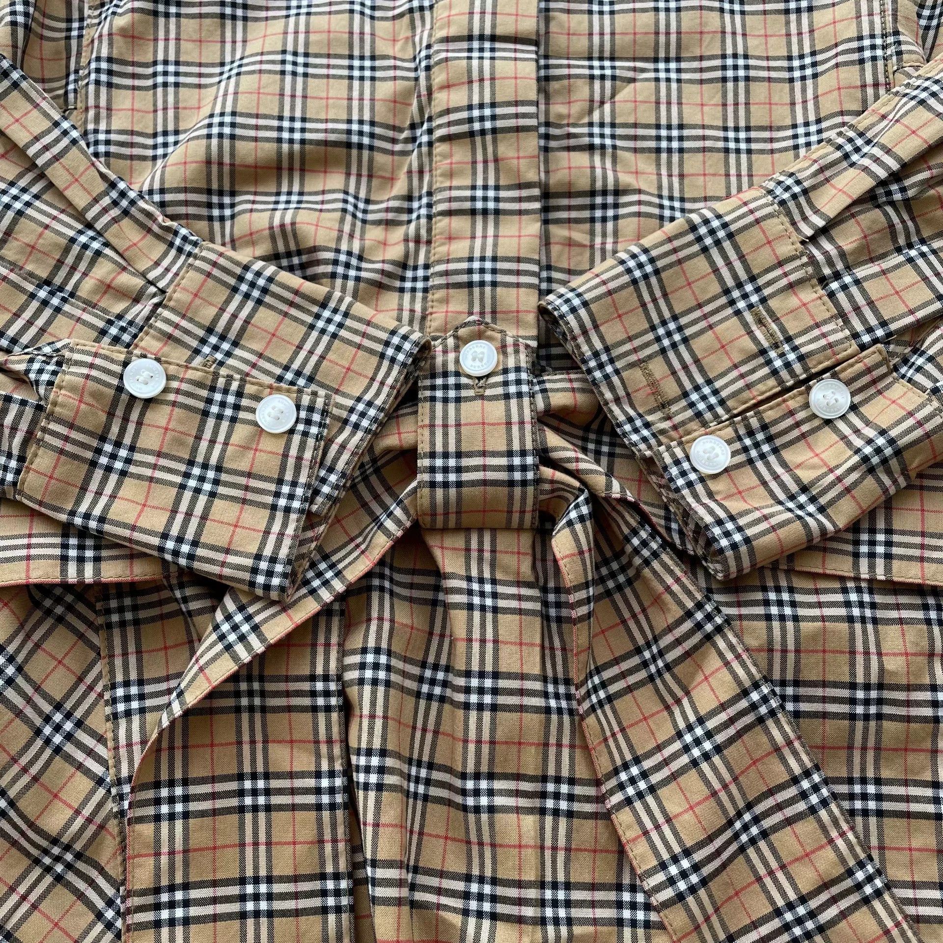 Burberry Burberry 99 new women's yellow check shirt dress 36 Size XS / US 0-2 / IT 36-38 - 3 Thumbnail