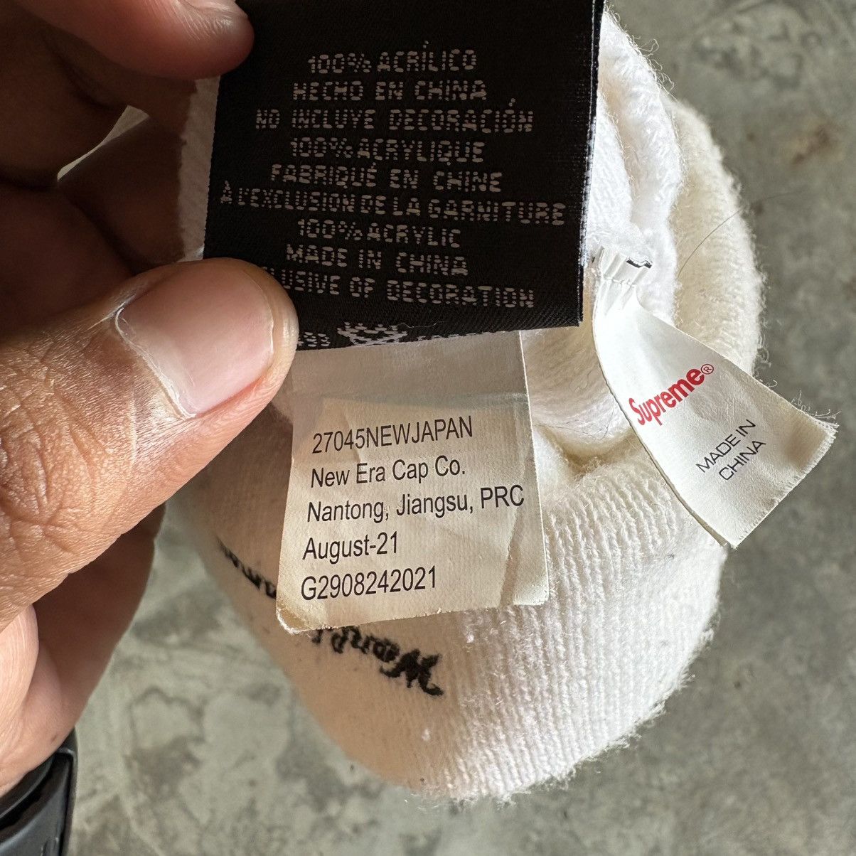 New Era × Supreme Supreme Box Logo New Era Beanie Size ONE SIZE - 6 Thumbnail