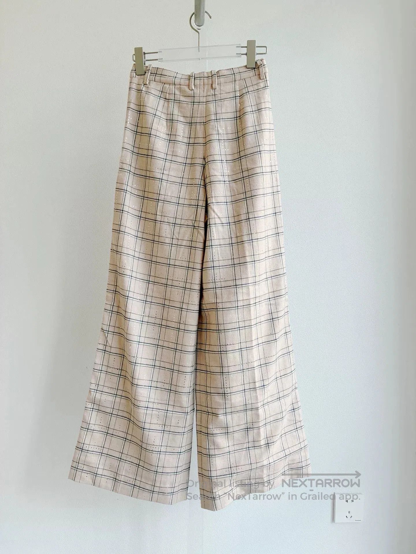 Chanel Chanel 21B Plaid Wide-Leg Pants. Size 33" - 2 Thumbnail