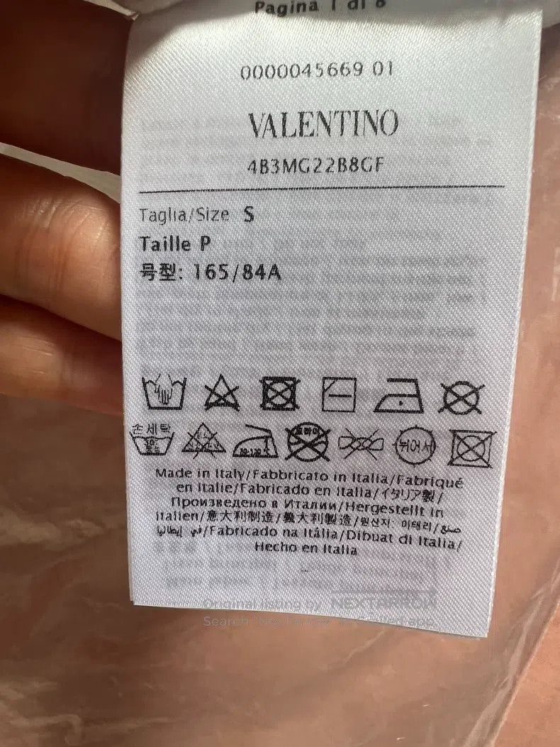 Valentino Valentino Solid logo patch crew neck short-sleeved T-shir Size S / US 4 / IT 40 - 6 Thumbnail