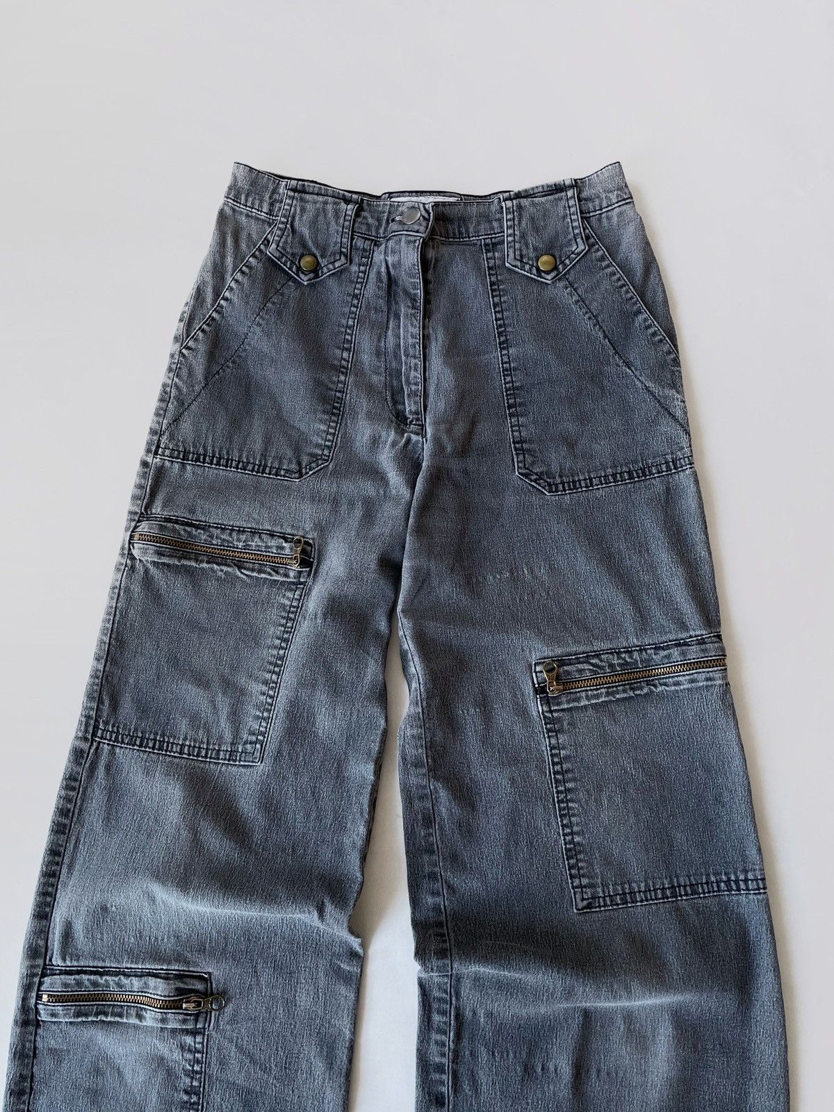 Japanese Brand Vintage Y2K Biggy pocket pants Japanese style Size 26" / US 2 / IT 38 - 2 Thumbnail