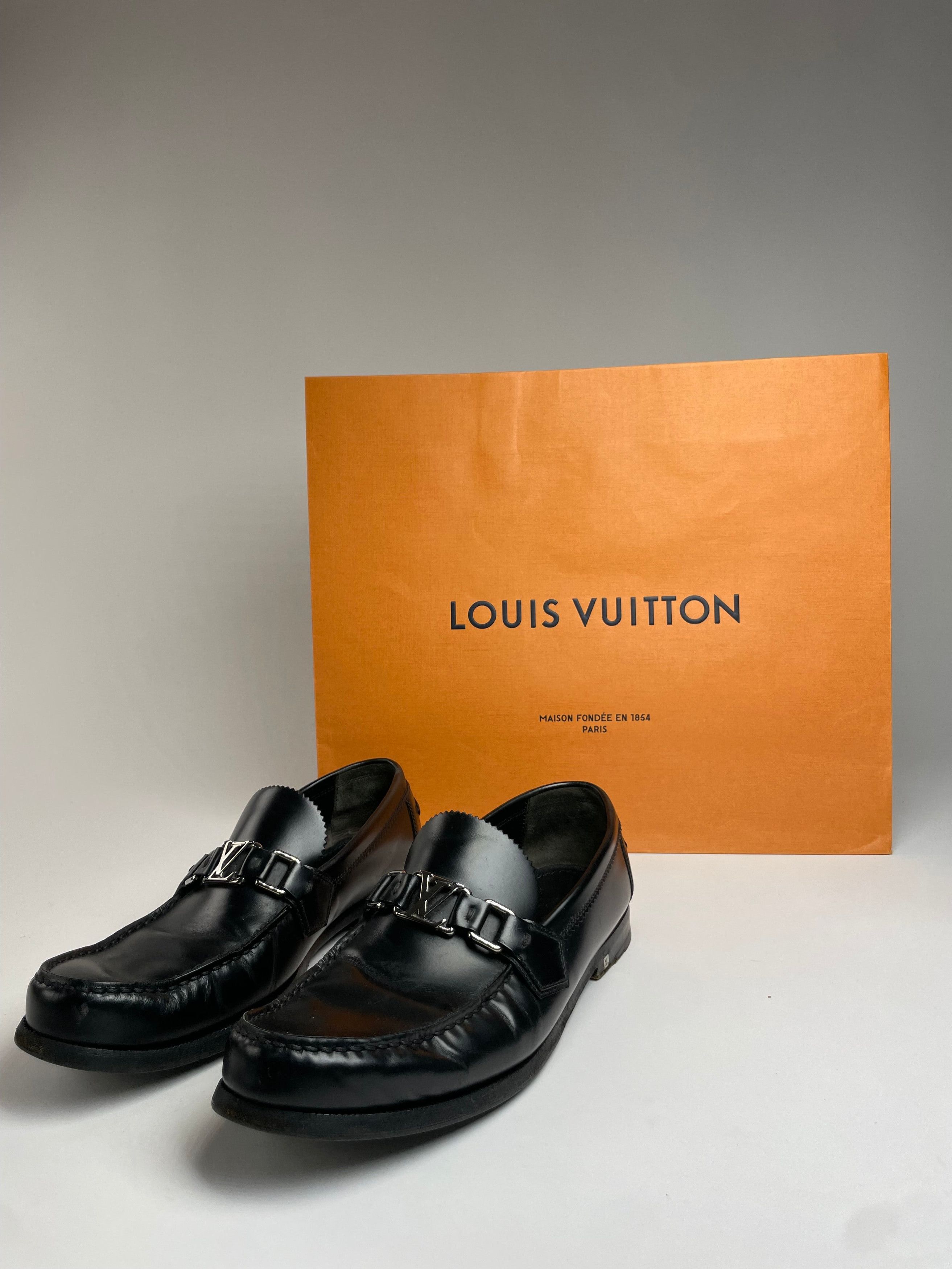 Louis Vuitton Vintage Leather Loafer Black Size US 9 / EU 42 - 1 Thumbnail