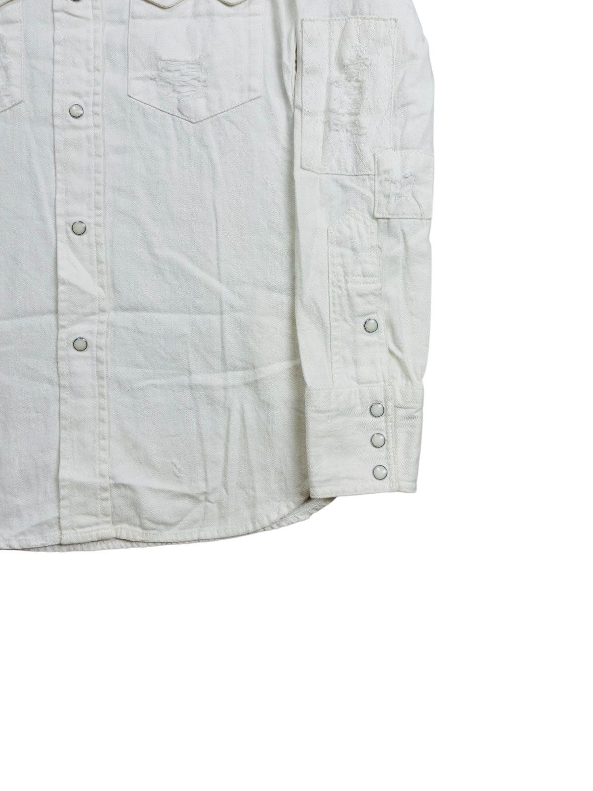 BUFFALO BOBS 2000s A.K.M x Lee - Crash Patchwork Western Cowboy Shirt Size US M / EU 48-50 / 2 - 3 Thumbnail
