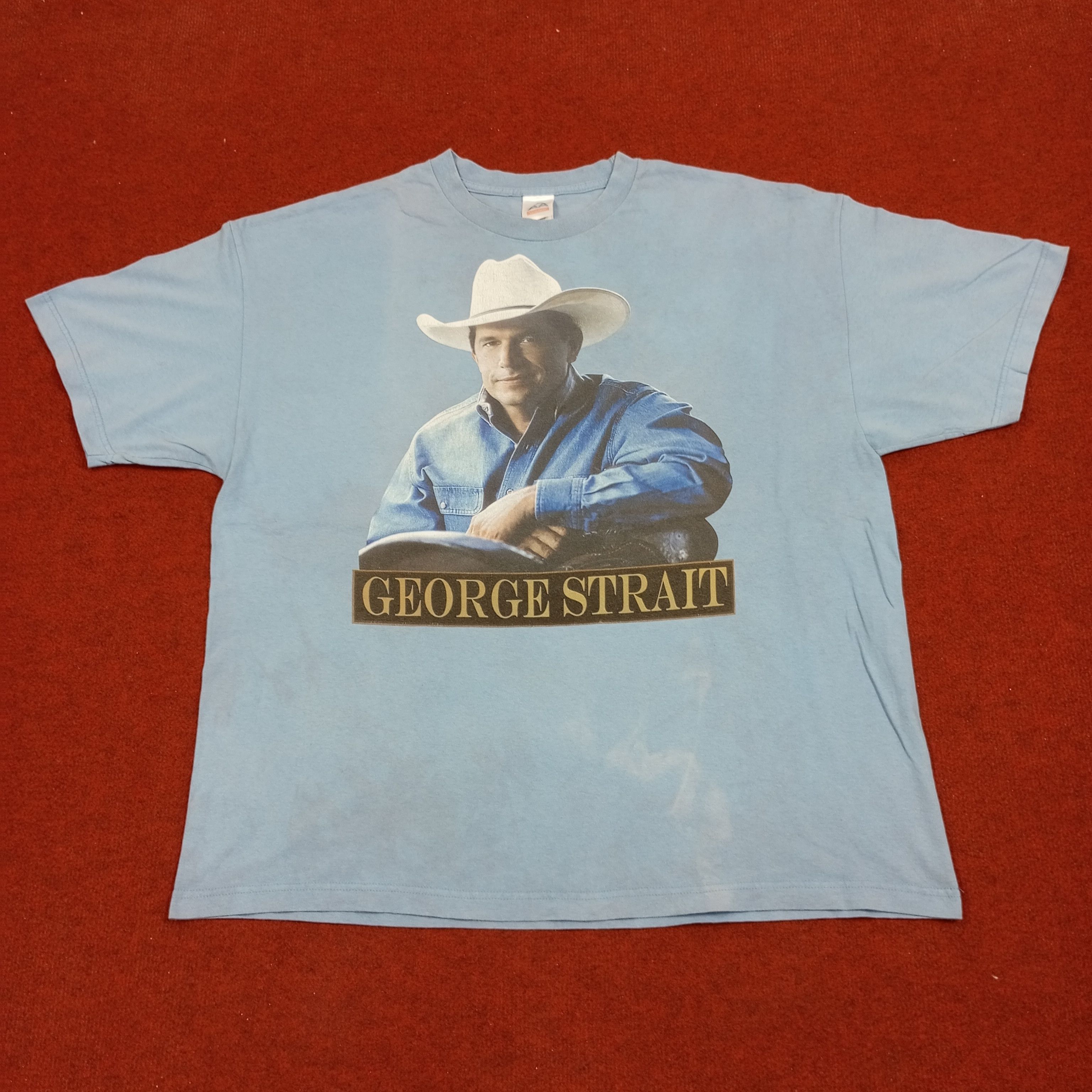 Band Tees × Vintage George Strait Music Singer Phototees Style Tshirt Size US XXL / EU 58 / 5 - 1 Thumbnail