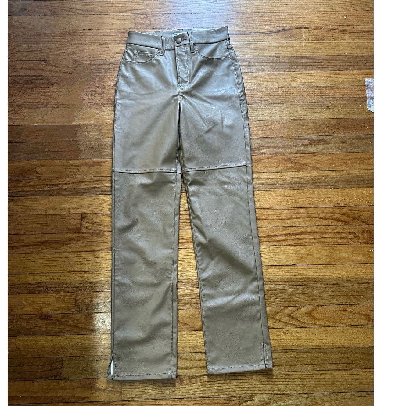 Good American Good American Better Than Leather Faux Leather Pants Size 26" / US 2 / IT 38 - 1 Thumbnail