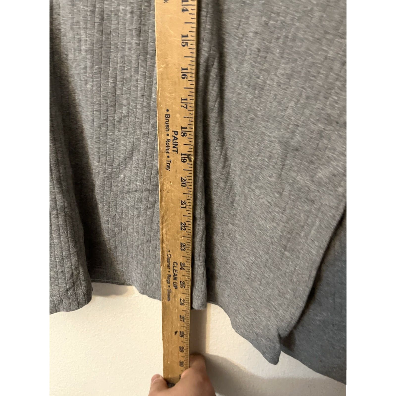 Lands' End Lands' End Men's Henley Long-Sleeve Pullover Shirt XL Gray EUC Cotton Ribbed Size US XL / EU 56 / 4 - 4 Thumbnail