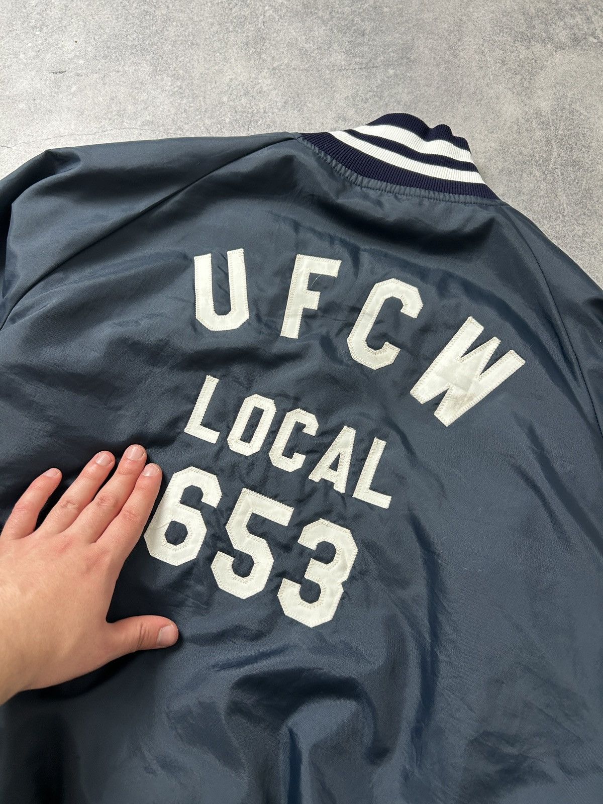 Vintage Butwin vintage Made in Usa 🇺🇸 UFCW Local 653 bomber jacket Size US S / EU 44-46 / 1 - 3 Thumbnail