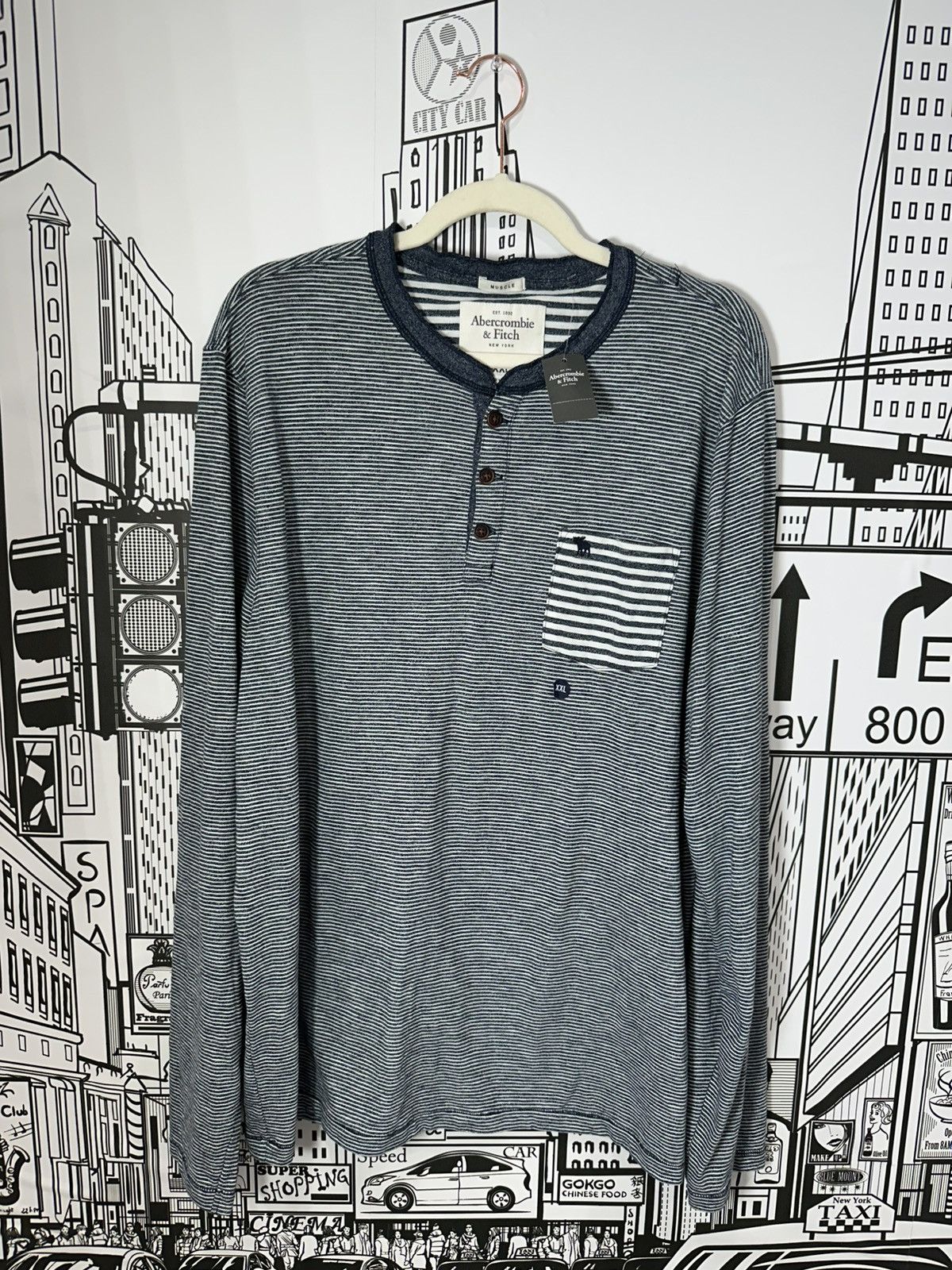 Abercrombie & Fitch Vintage 2004 Abercrombie & Fitch NWT striped Longsleeve Size US XXL / EU 58 / 5 - 1 Thumbnail