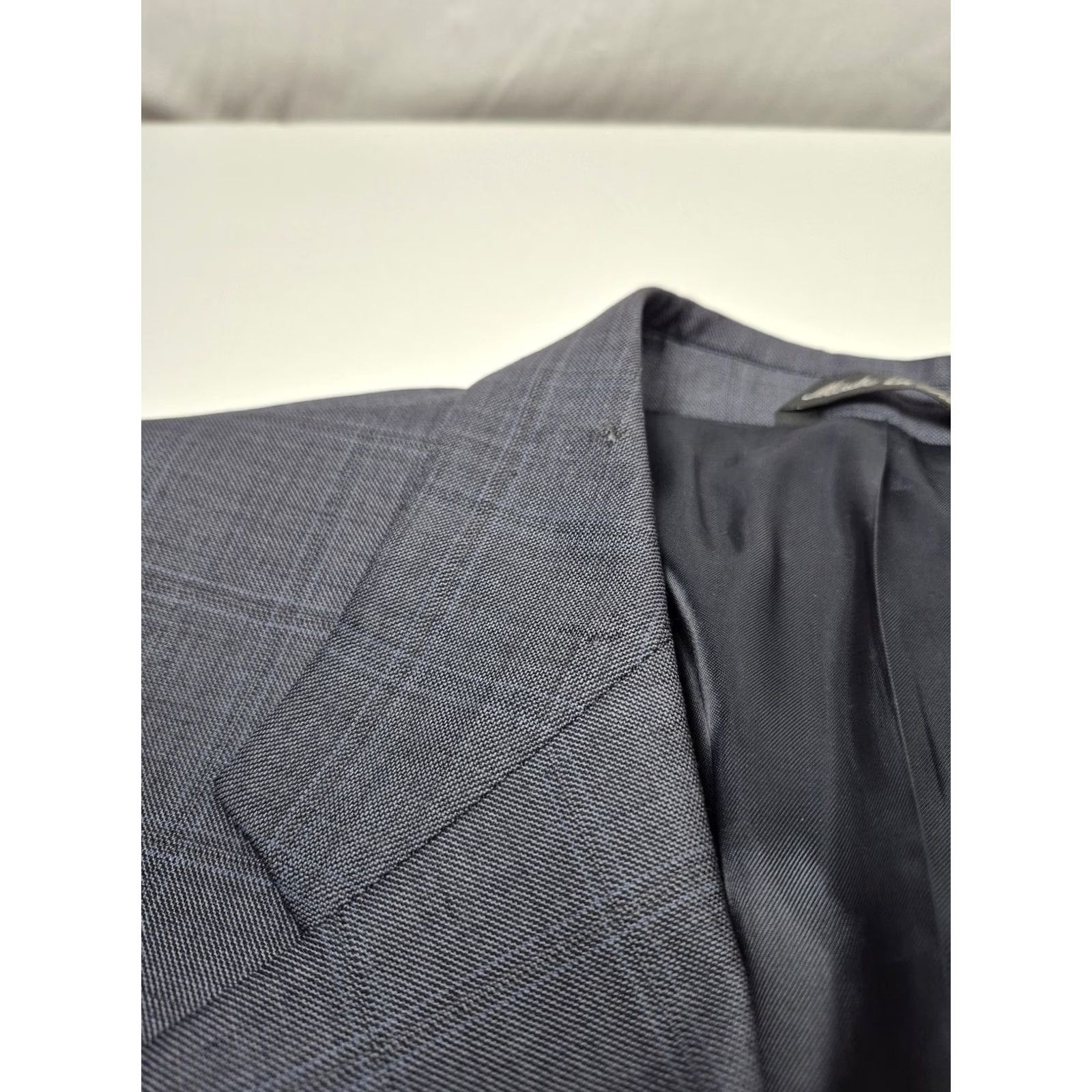 Vintage Zanieri Mens Suit 44 Long Gray Wool 110s Italy NWT 2 Piece Casual Formal Business Wedding Mens Size 44R - 4 Thumbnail