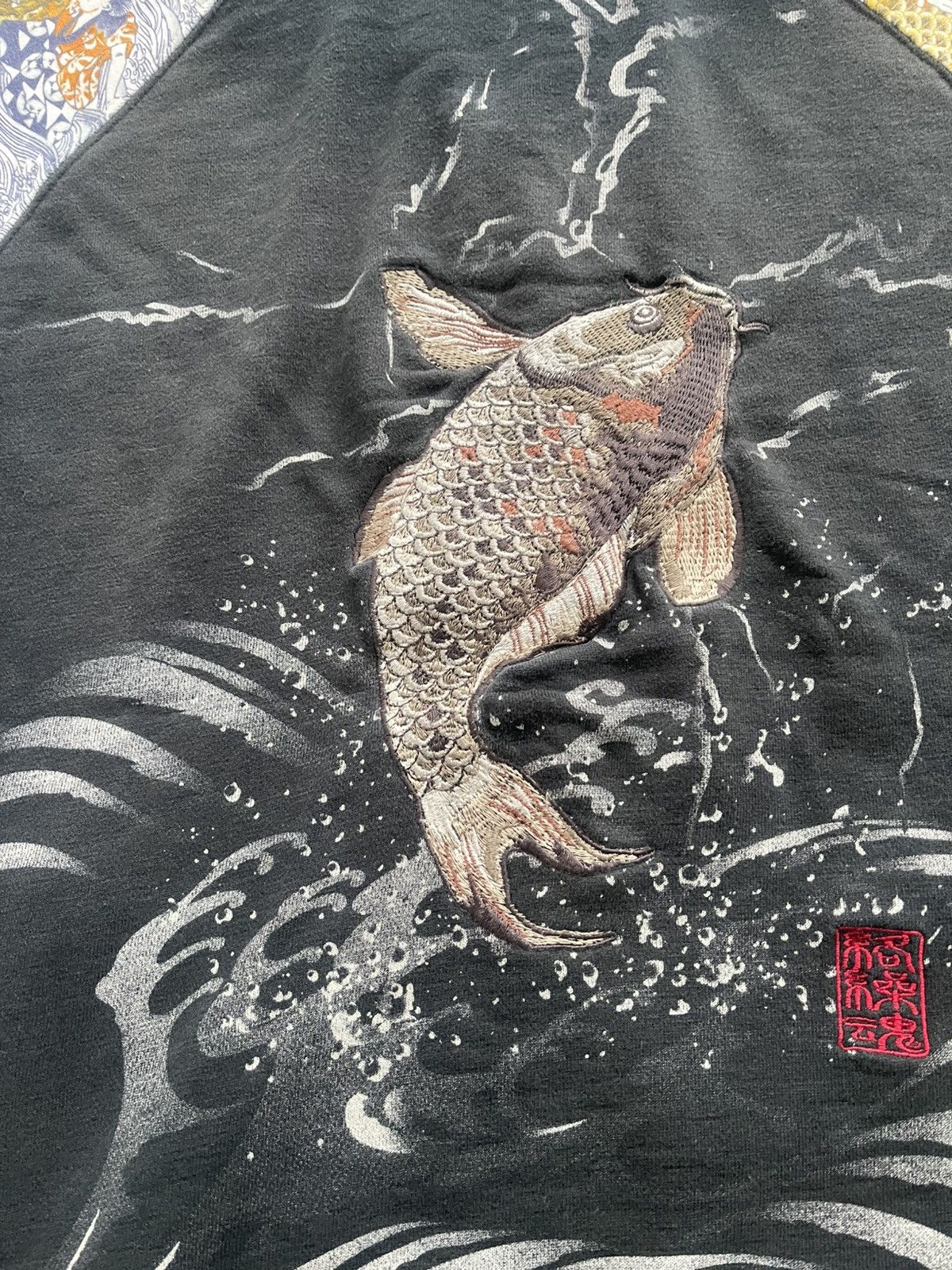 Japanese Brand × Vintage 🔥RARE🔥SUKAJAN KOI FISH KARAKURI TAMASHI EMBROIDERY Size US M / EU 48-50 / 2 - 2 Thumbnail