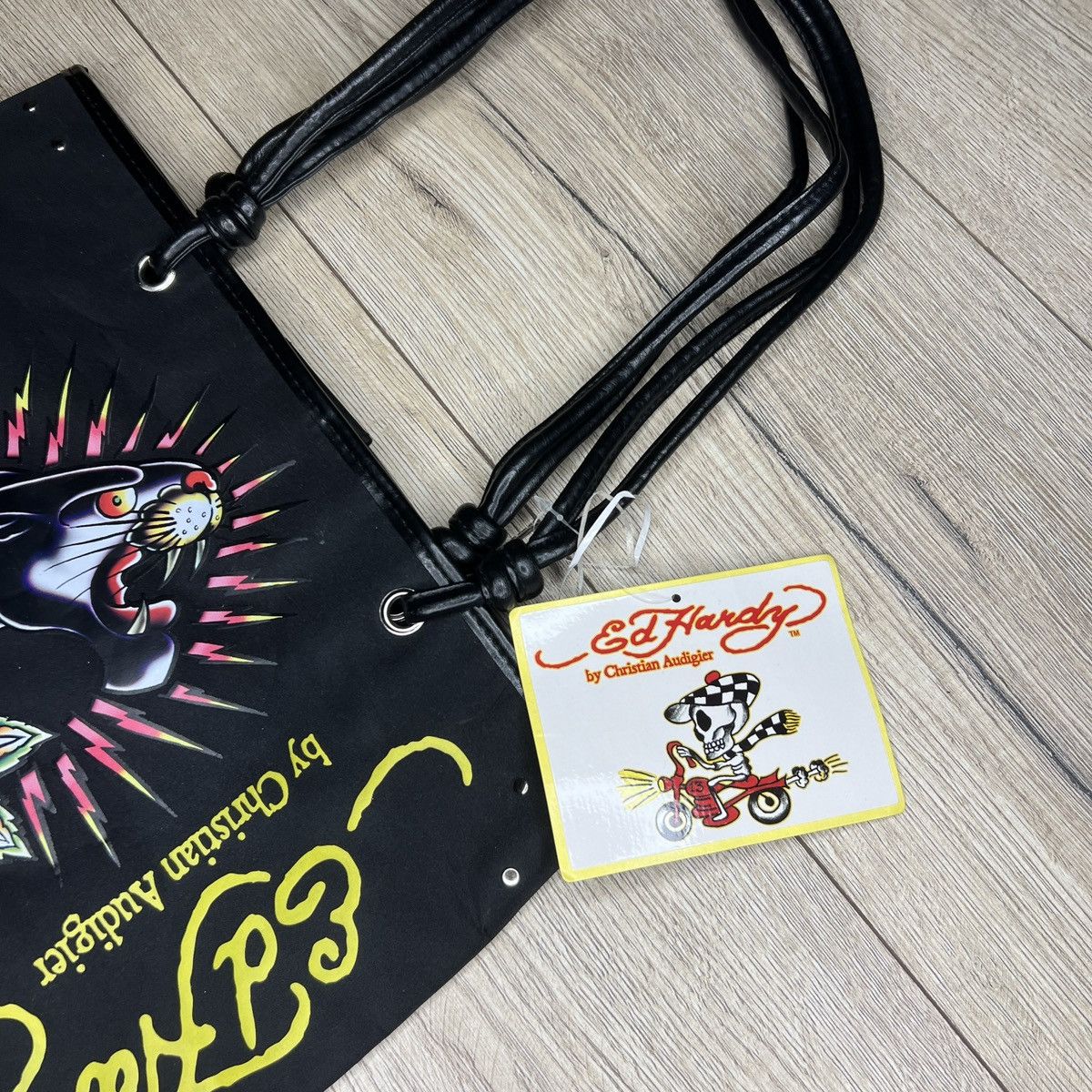Christian Audigier × Ed Hardy × Vintage Ed Hardy Christian Audigier Panther Tote Shoulder Bag Black Size ONE SIZE - 4 Thumbnail