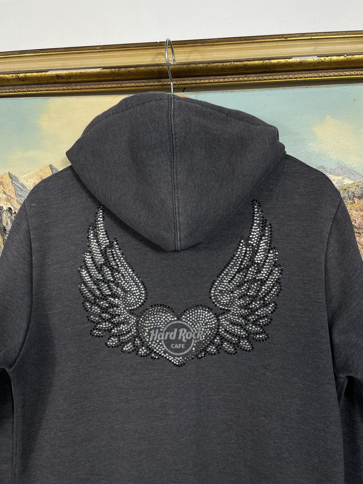 Hard Rock Cafe × Vintage Hard Rock Vintage Y2k Zip Hoodie Sweatshirt Cyber Grunge Size US S / EU 44-46 / 1 - 10 Thumbnail