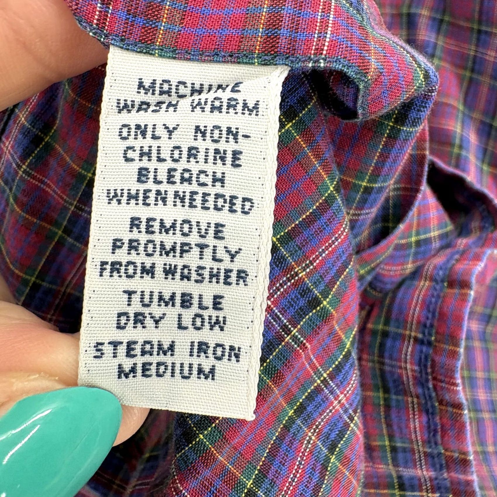Ralph Lauren VINTAGE Ralph Lauren Shirt Mens 15.5 34/35 Purple Check Long Sleeve Yarmouth 90s Size US L / EU 52-54 / 3 - 5 Thumbnail