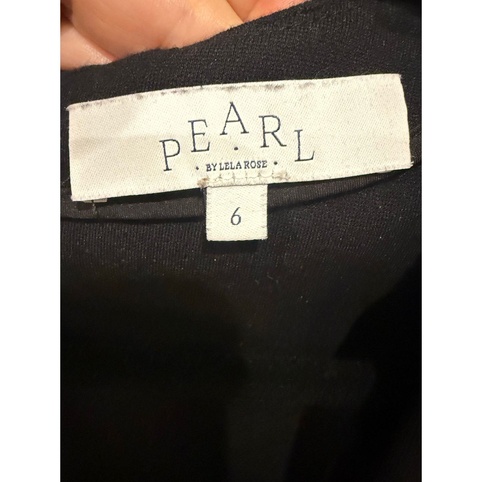 Lela Rose Pearl by Lela Rose Fit & Flare Dress – Black (Made in USA) Size M / US 6-8 / IT 42-44 - 5 Thumbnail