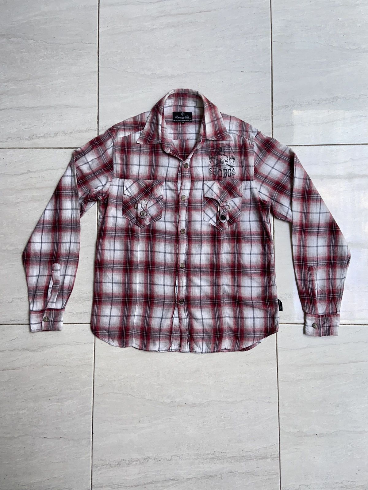 BERNINGS SHO Striped Checkered Shirt
