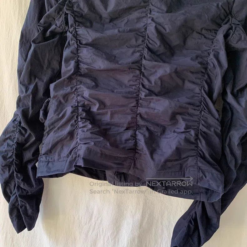 Comme des Garcons Comme Des Garcons Pleated Shirt Deep Blue Size XS / US 0-2 / IT 36-38 - 8 Thumbnail