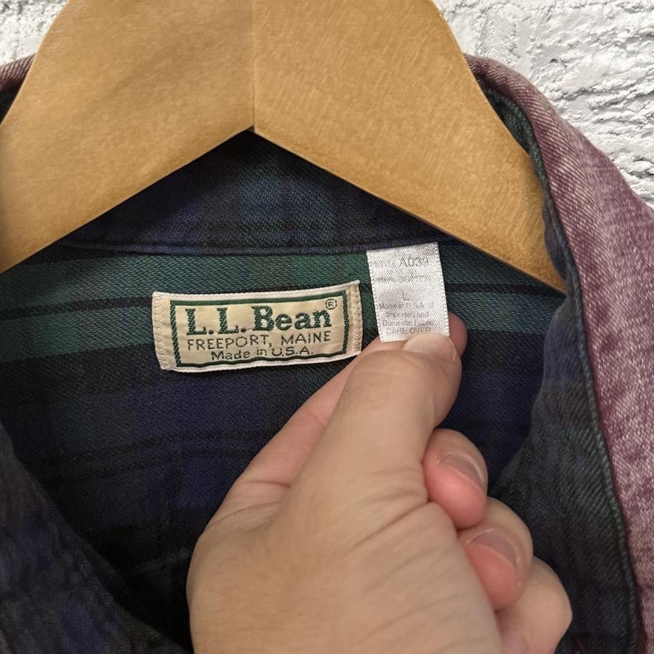 L.L. Bean Vintage L.L.Bean Flannel Lined Shacket Men’s Large Size US L / EU 52-54 / 3 - 4 Thumbnail